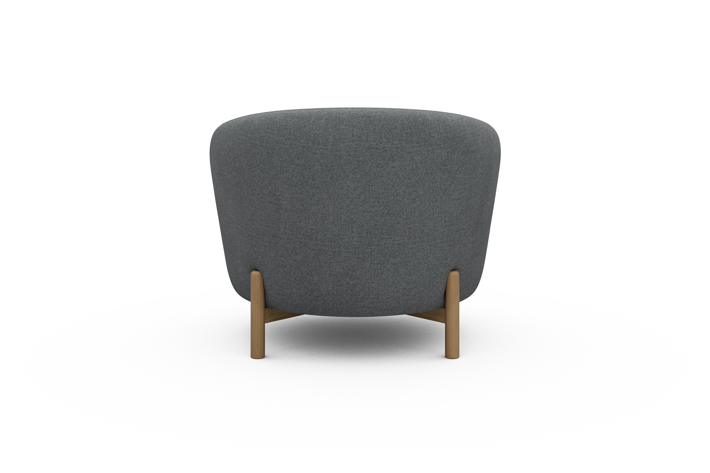 Sessel Ronda Holzbeine Eiche Natur Casone-Gravel-Grey