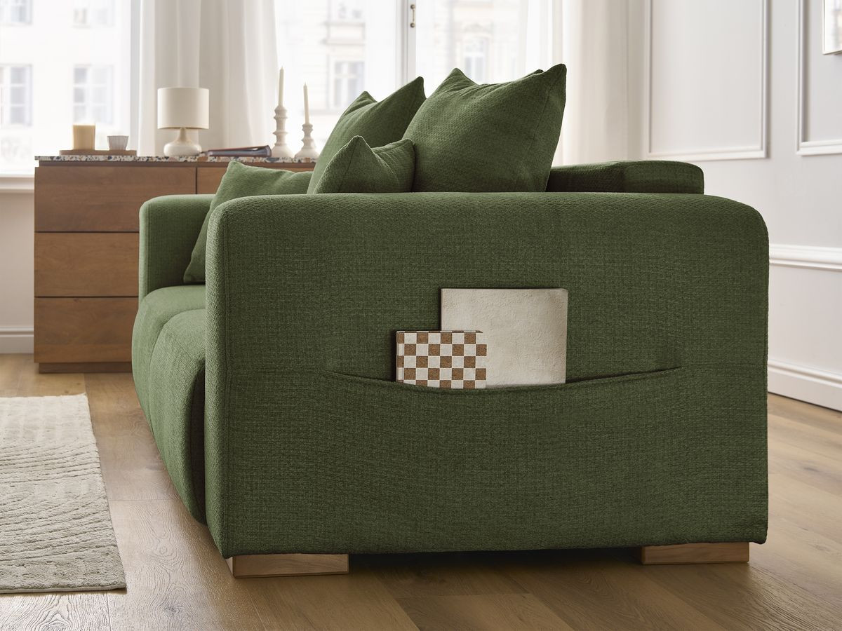 Bobochic Sidonie Sofa 2-Sitzer Melange-Stoff Grün