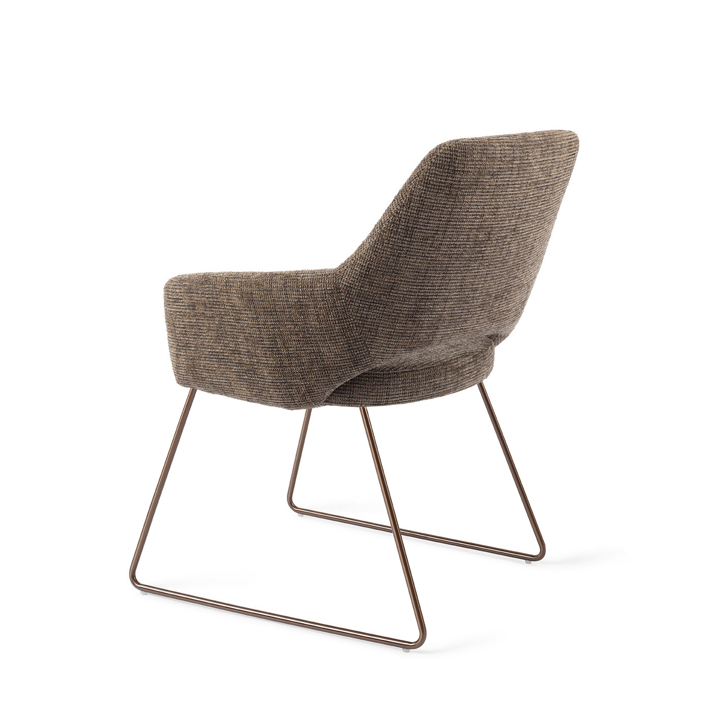 Jesper Home Esszimmerstuhl Yanai Checked Chestnut Slide Rose
