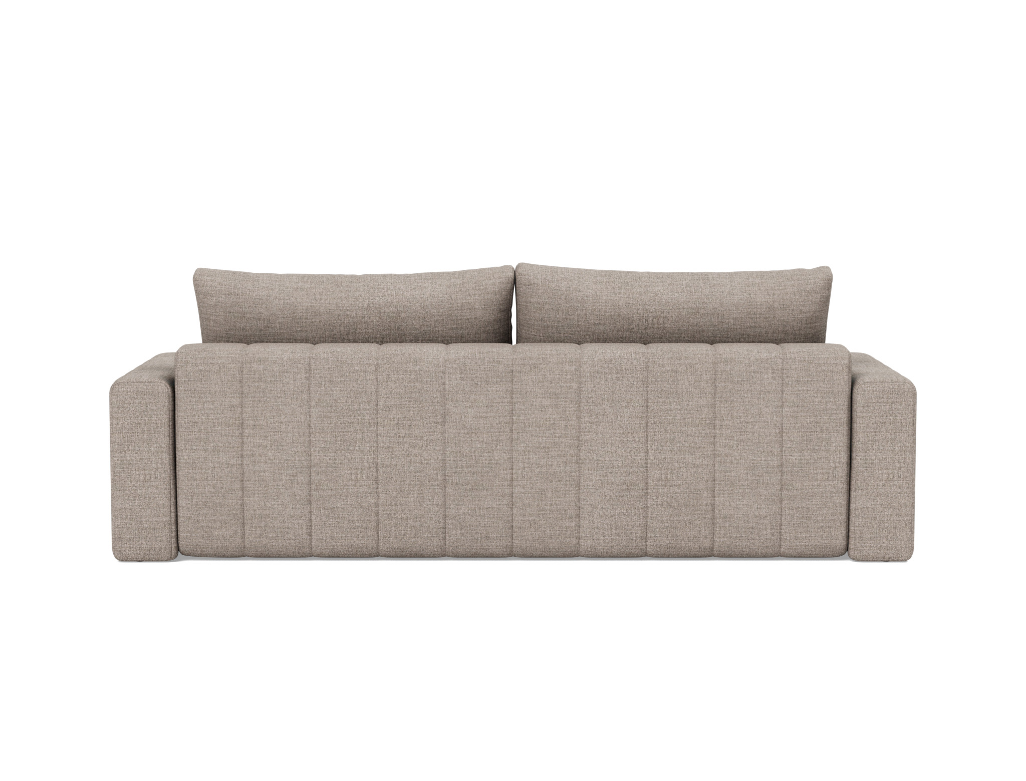 Schlafsofa Akello mit Armlehnen Chenille Yuveno 472-Warm-Grey