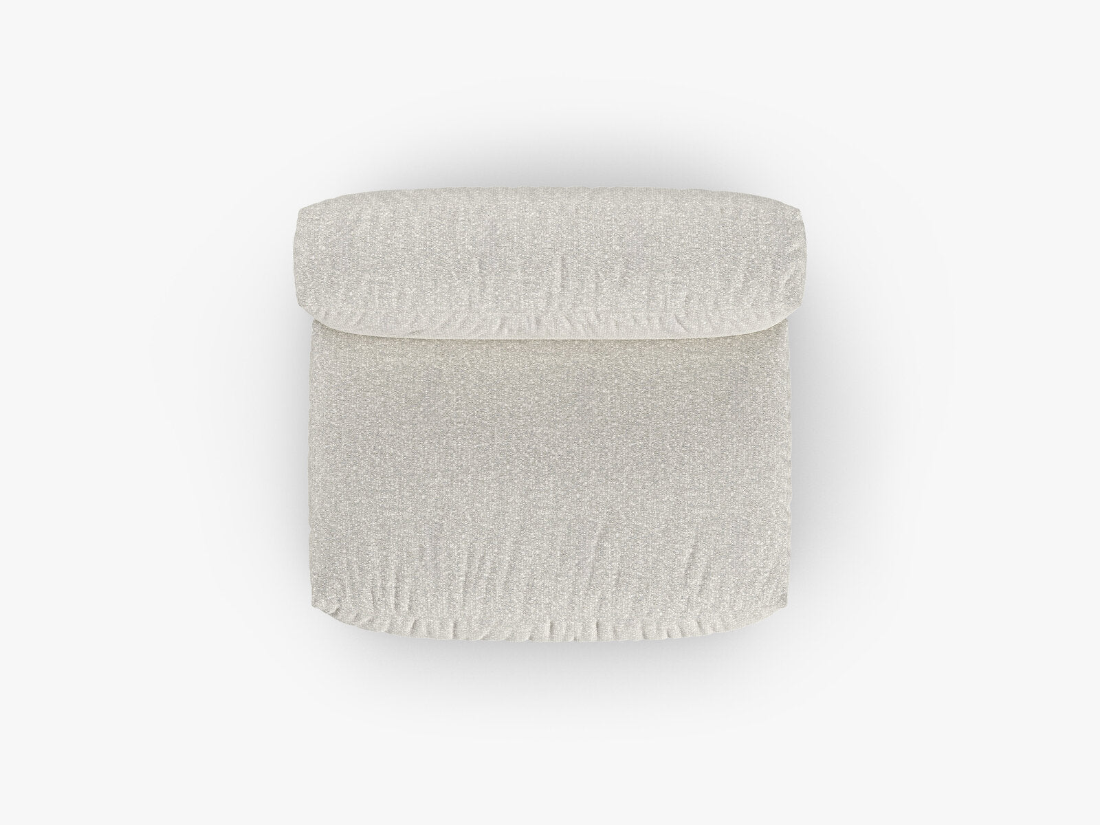 Micadoni Mittelmodul Martina 1-Sitzer Groß 90cm Sitztiefe Boucle Monet Grau Beige Melange