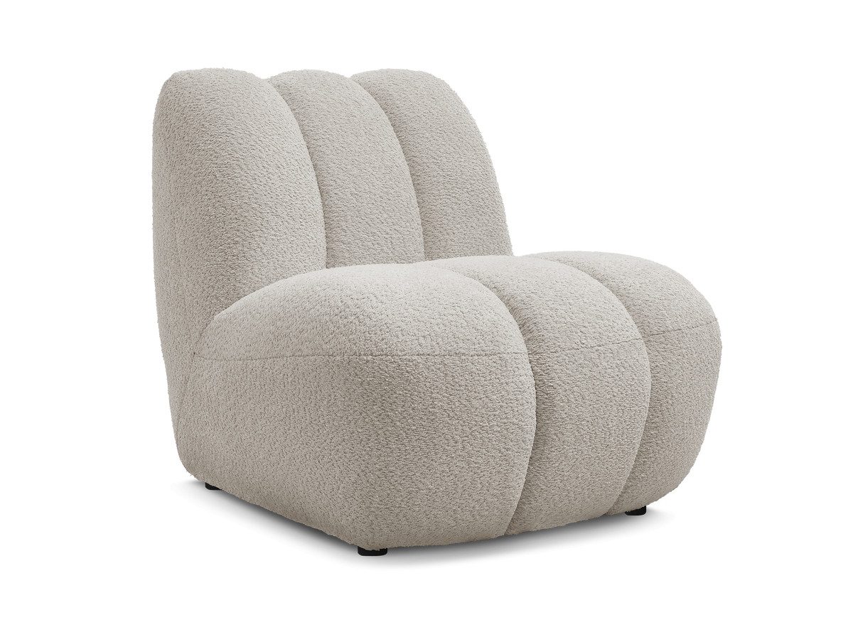 Bobochic Janissaire Sessel 81 × 90 cm Bouclé-Stoff Beige