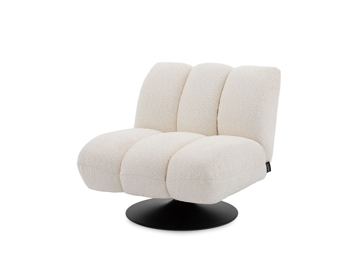 Bobochic Janissaire Sessel 79 × 89 cm Bouclé-Stoff Weiß
