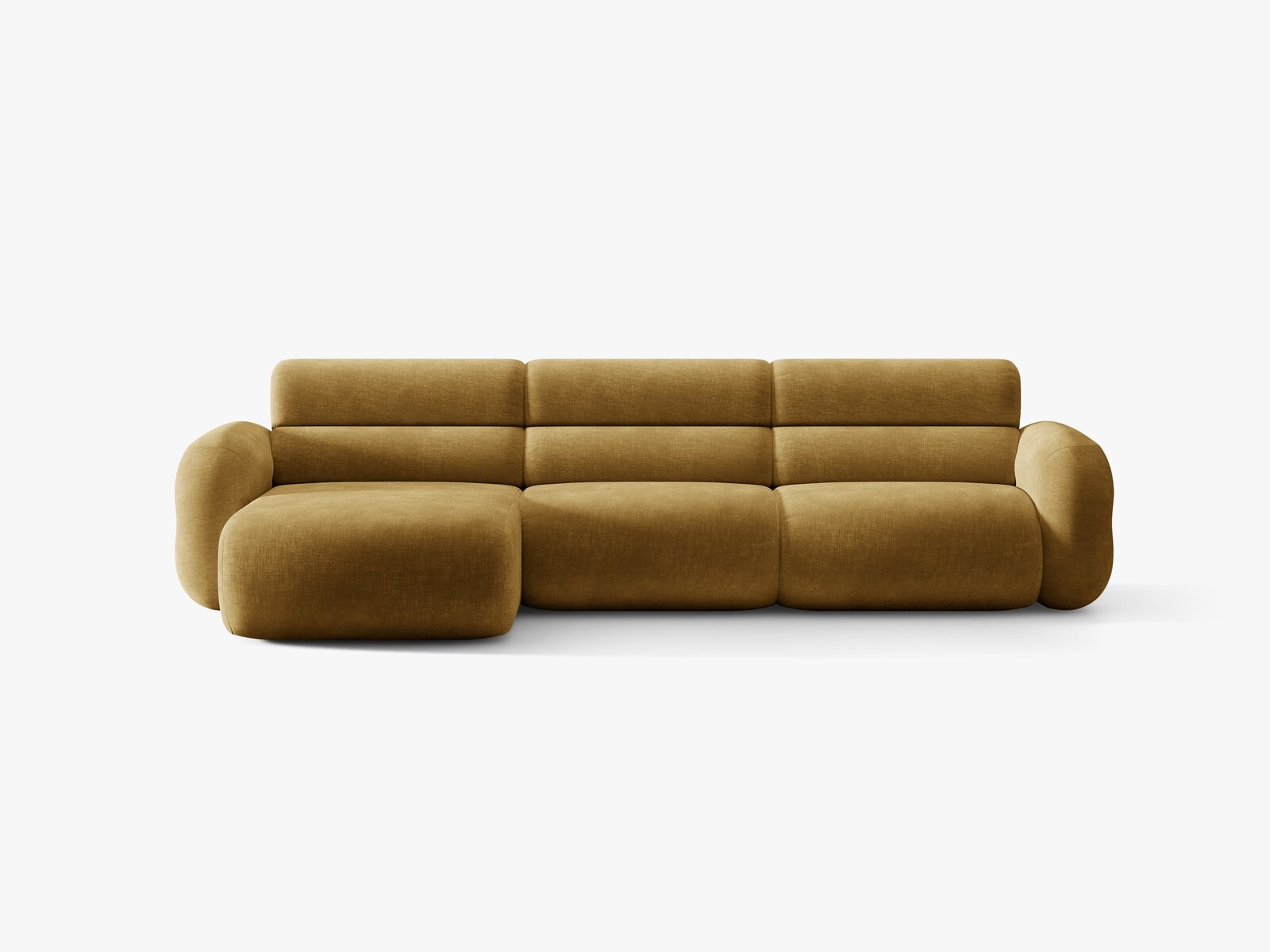 Micadoni Neo Ecksofa 4-Sitzer Links Chenille Golden Senf