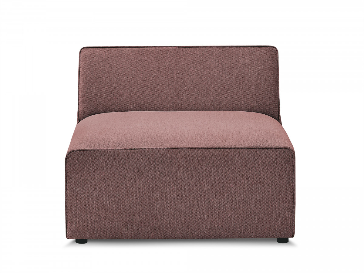 Bobochic Rousseau Sofamodul 1-Sitzer Melange-Stoff Rosa
