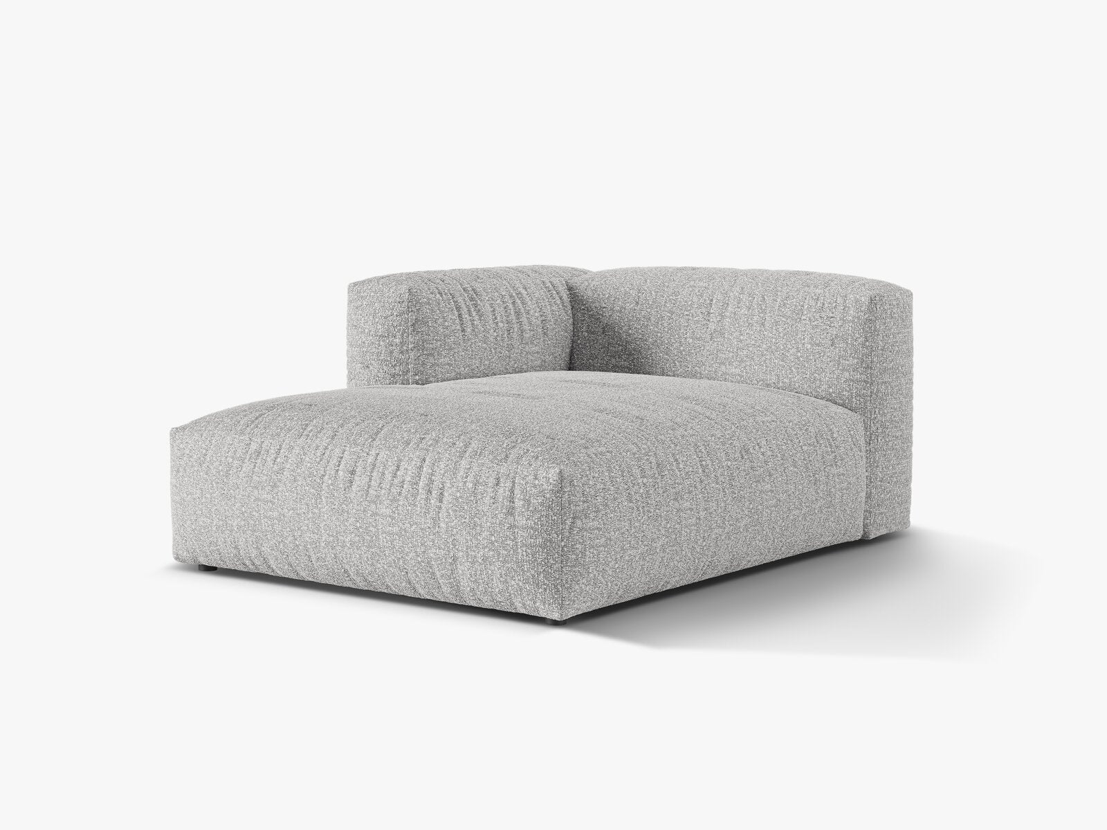 Micadoni Recamiere Martina 1-Sitzer Links Boucle Monet Silber