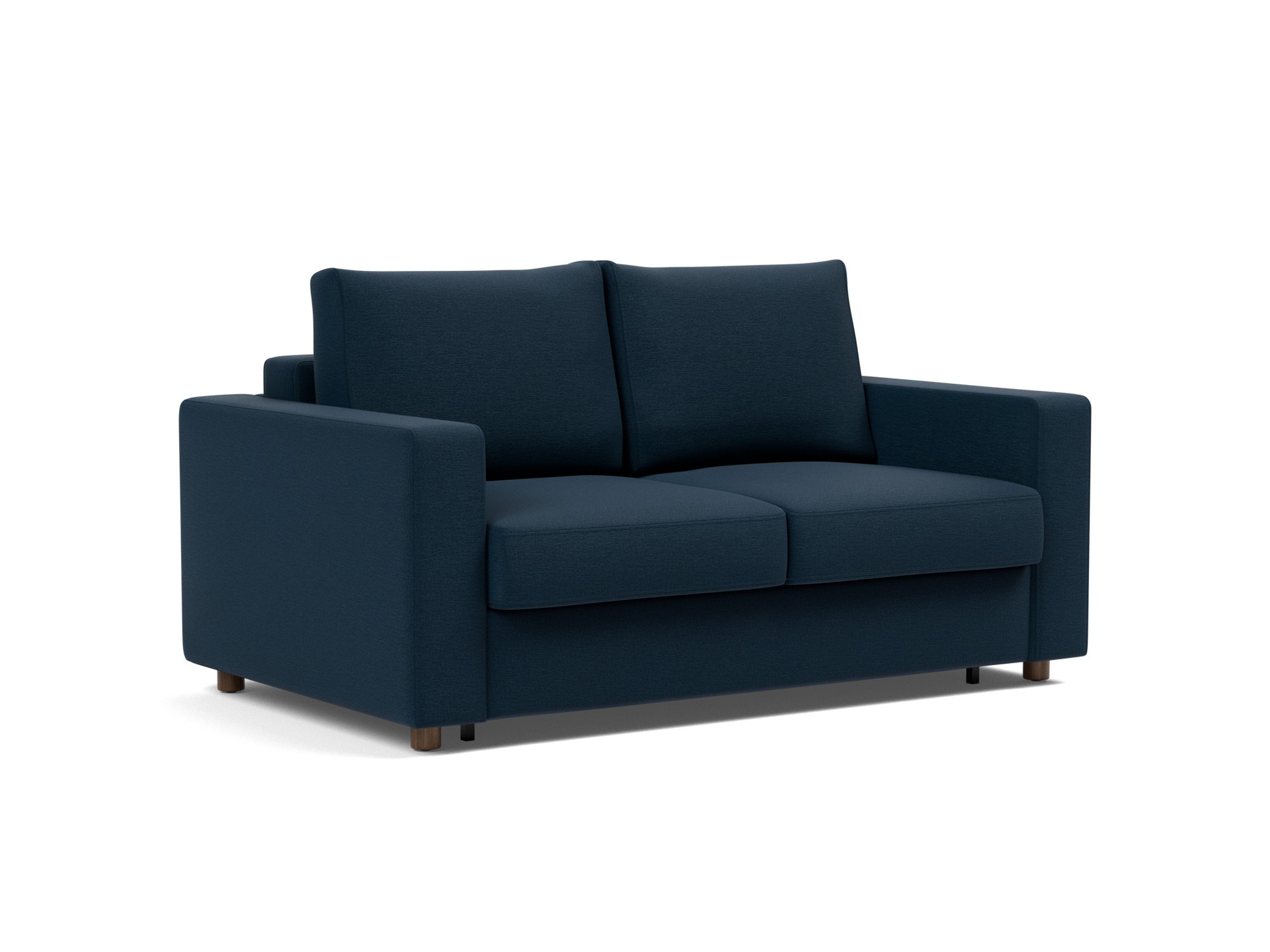 Schlafsofa Neah mit Standard-Armlehnen 140 Flachgewebe Mixed Dance 528-Blue
