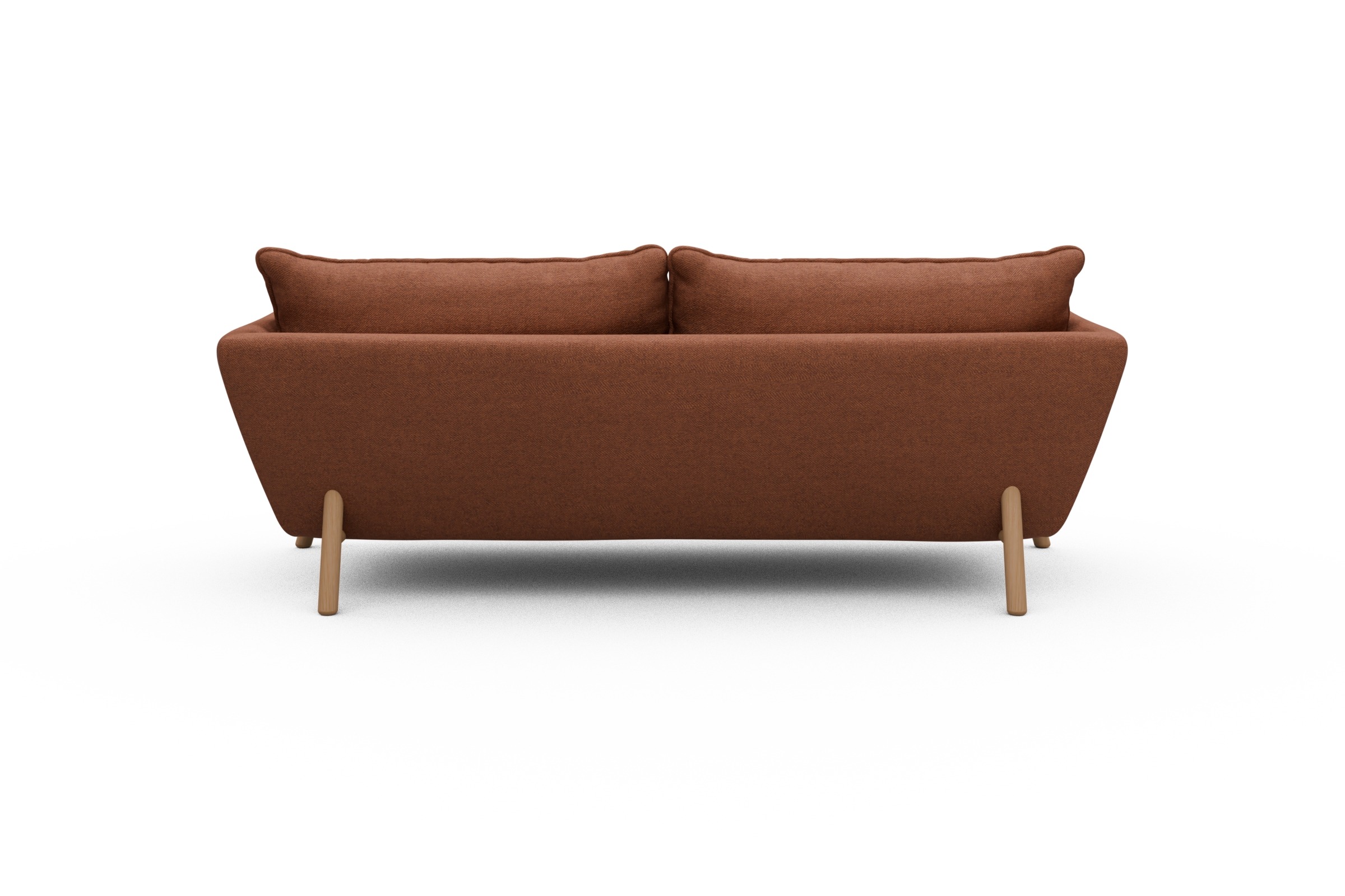 Sofa Emil PREMIUM 3-Sitzer Beinfarbe Eiche Natur Weda-Rust