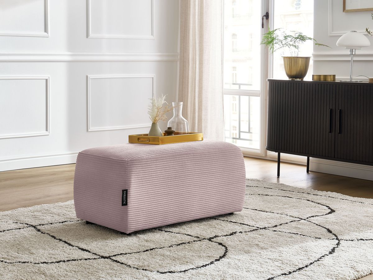 Bobochic Atilla Pouf Cordsamt Violett