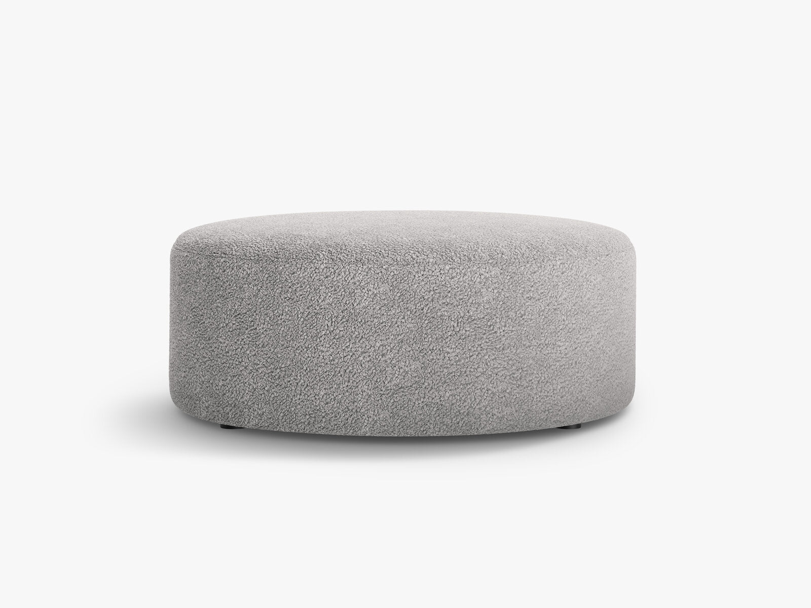 Micadoni Pouf Dia 90cm Boucle Rolf Hellgrau
