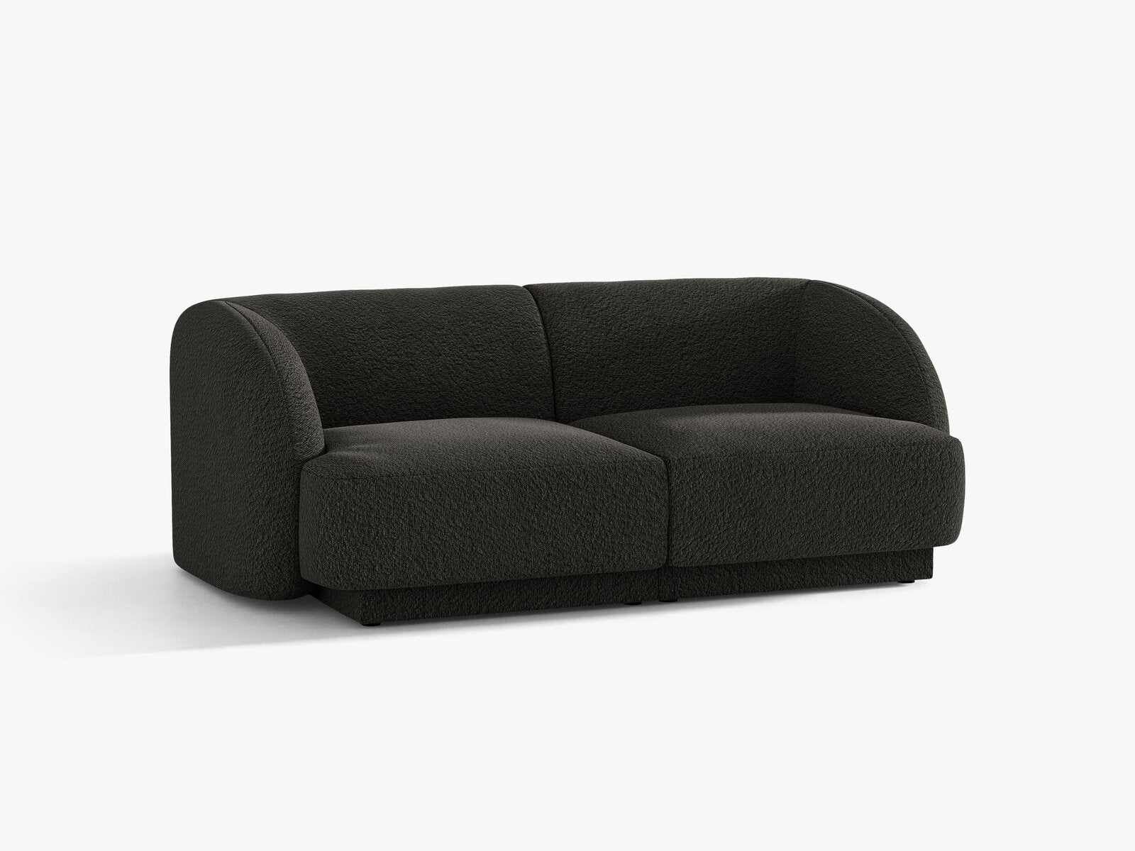 Micadoni Sofa Miley 2-Sitzer Boucle Baloo Braun