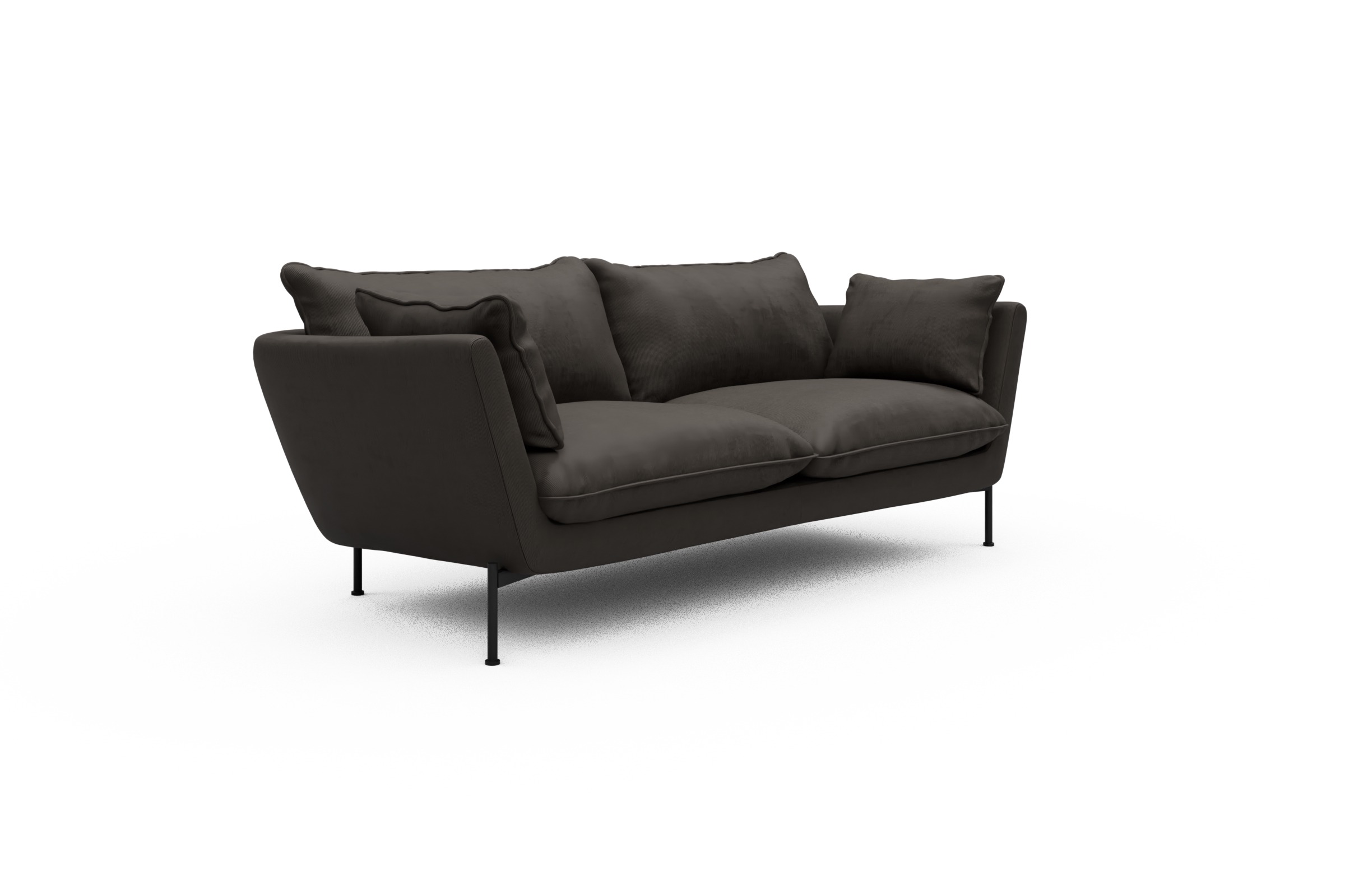 Sofa Anton PREMIUM 2-Sitzer Cordufine-Taupe
