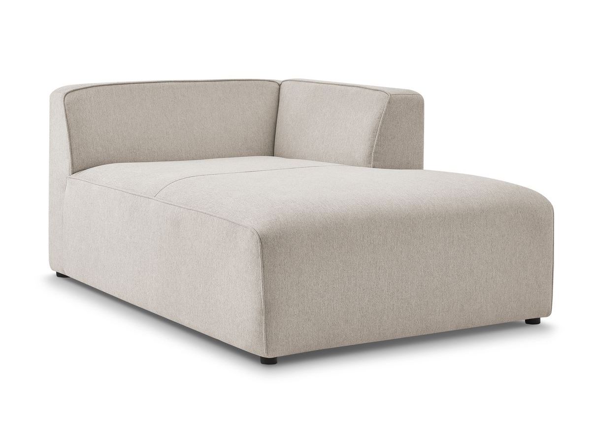 Bobochic Megeve Méridienne-Modul Melange-Stoff Beige Ecke rechts