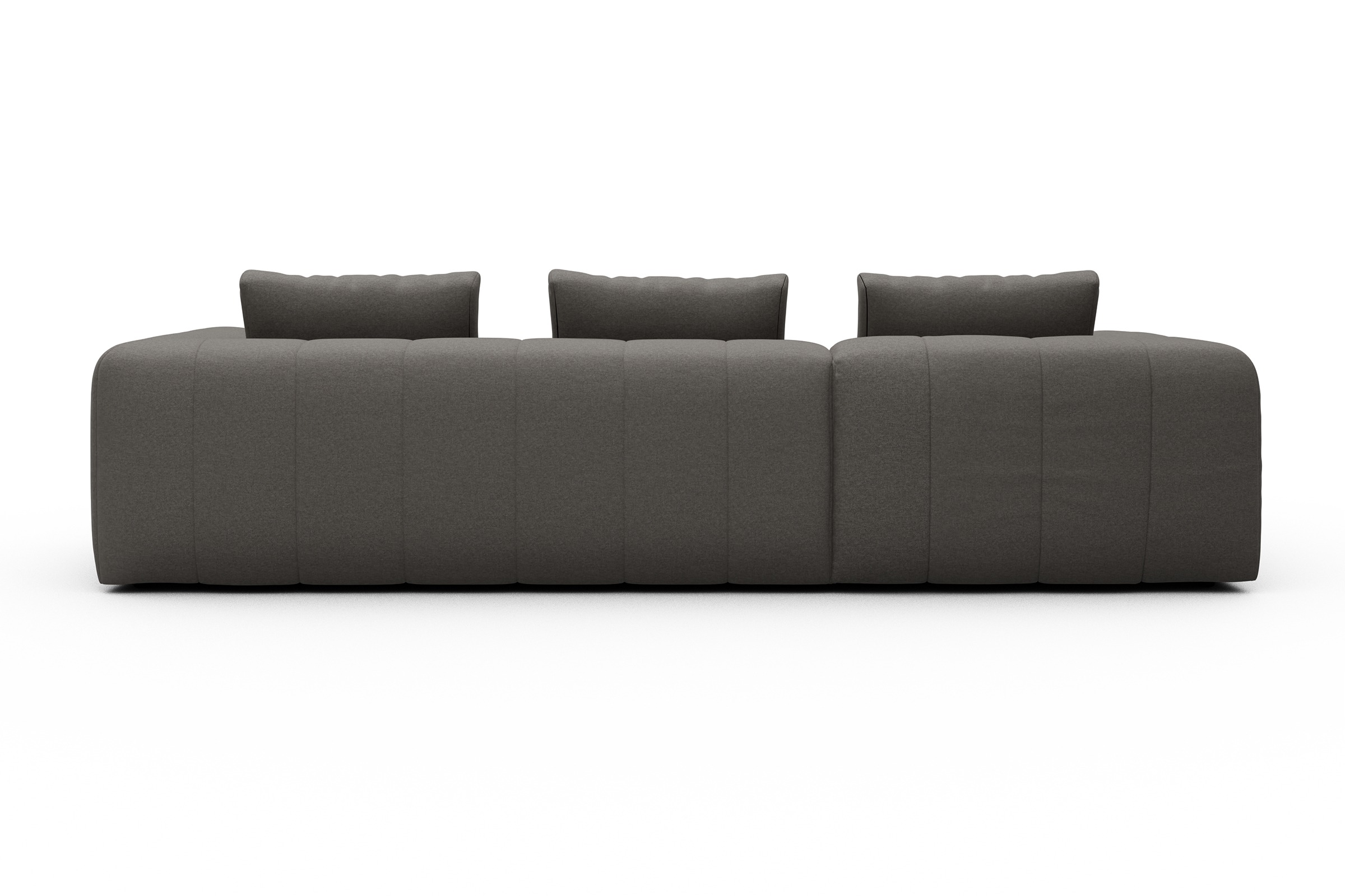 Ecksofa Hugo 2,5-Sitzer Armlehne rechts mit Chaiselongue Satya-Taupe