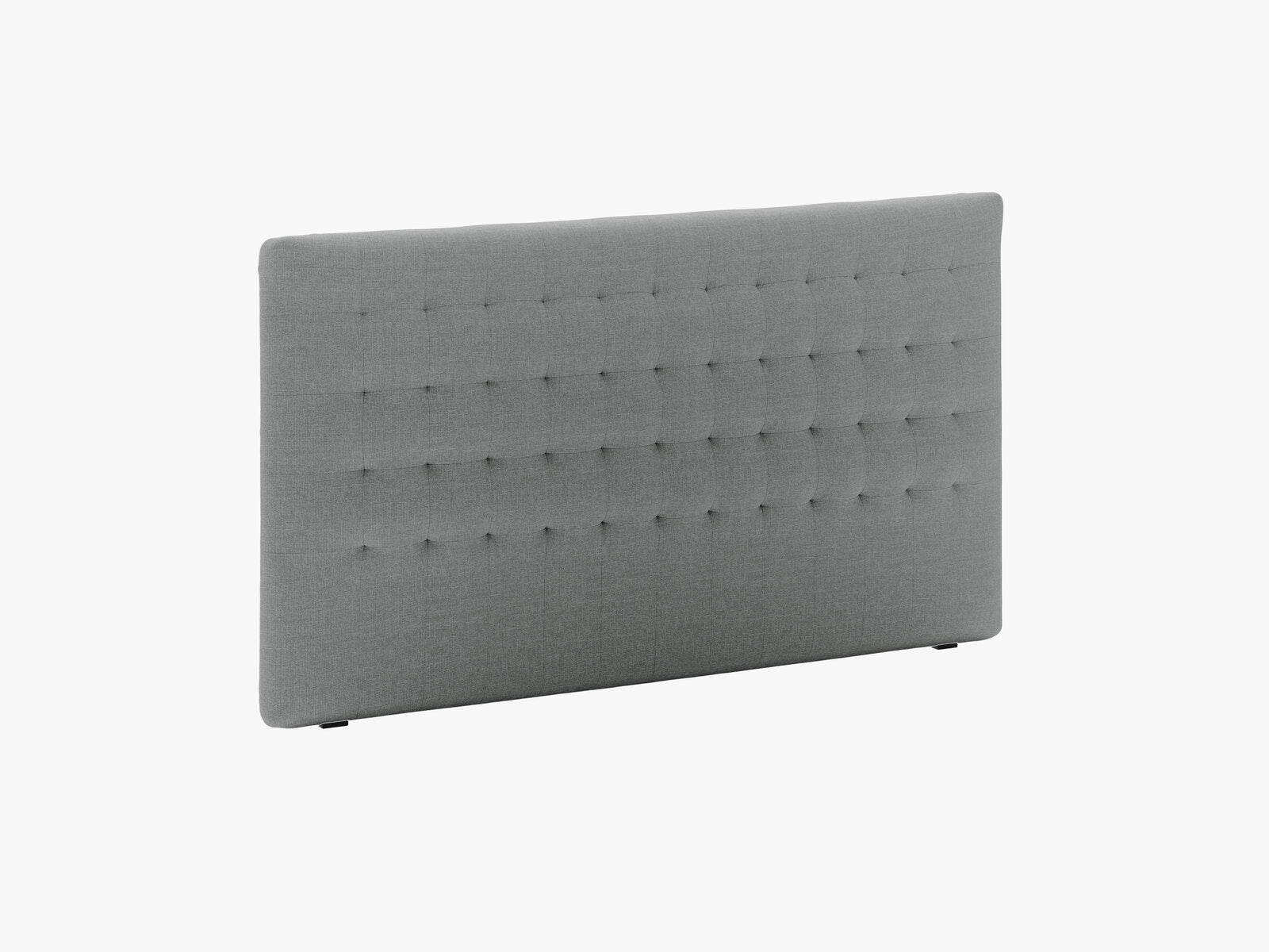 Micadoni Nova Samtiger Kopfteil 120 cm (H 95 cm) Strukturierter Stoff Liberty Grau 180x95