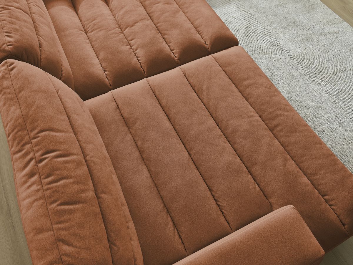 Bobochic Sierra Sofa 4-Sitzer Samt Orange