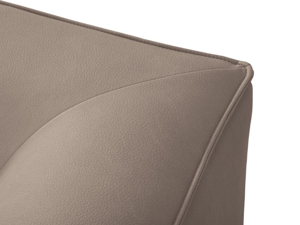 Cosmopolitan Design Pouf Siena Kunstleder Pacifico Hellbraun