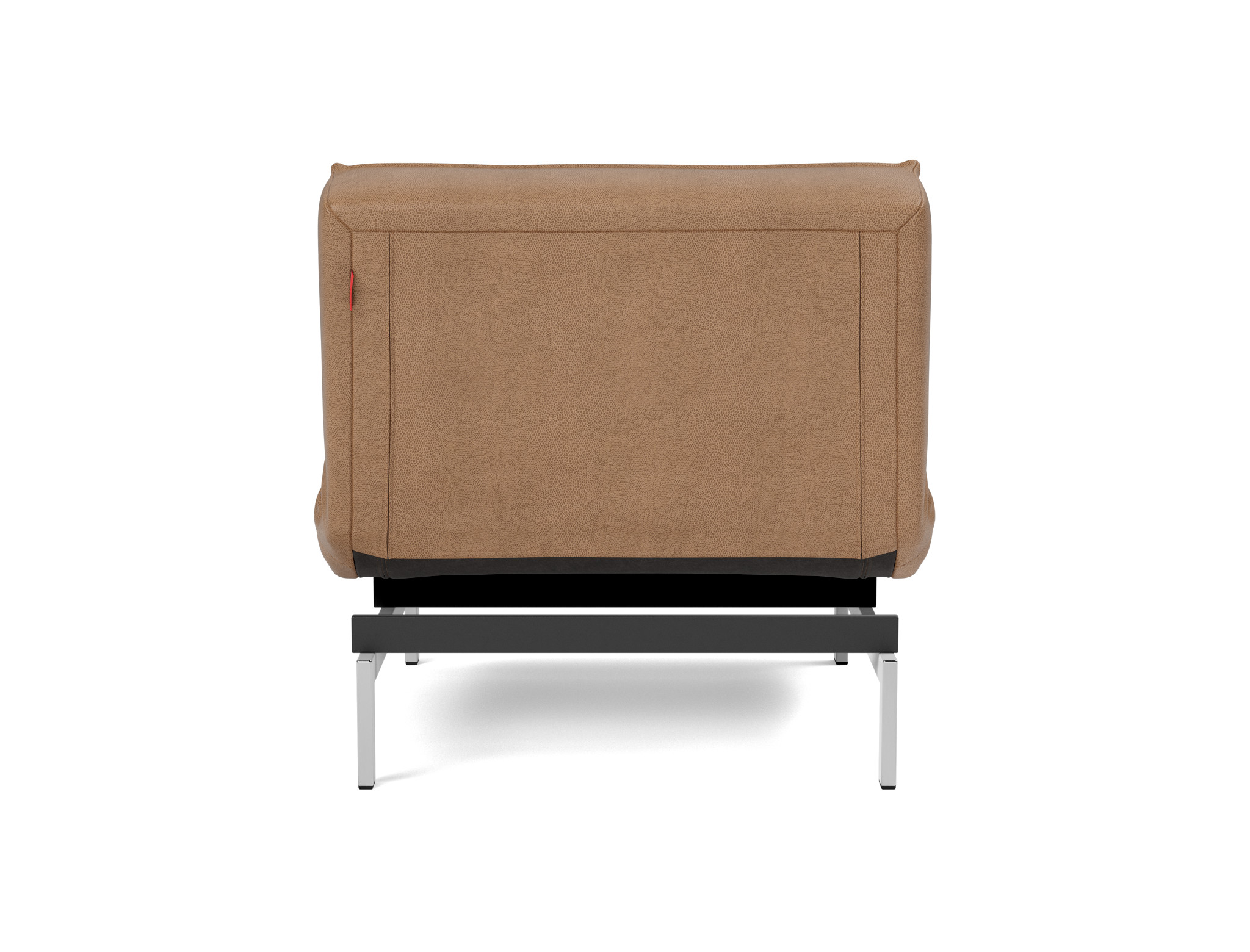 Sessel Splitback Lederoptik Faunal 551-Brown Beine Chrom