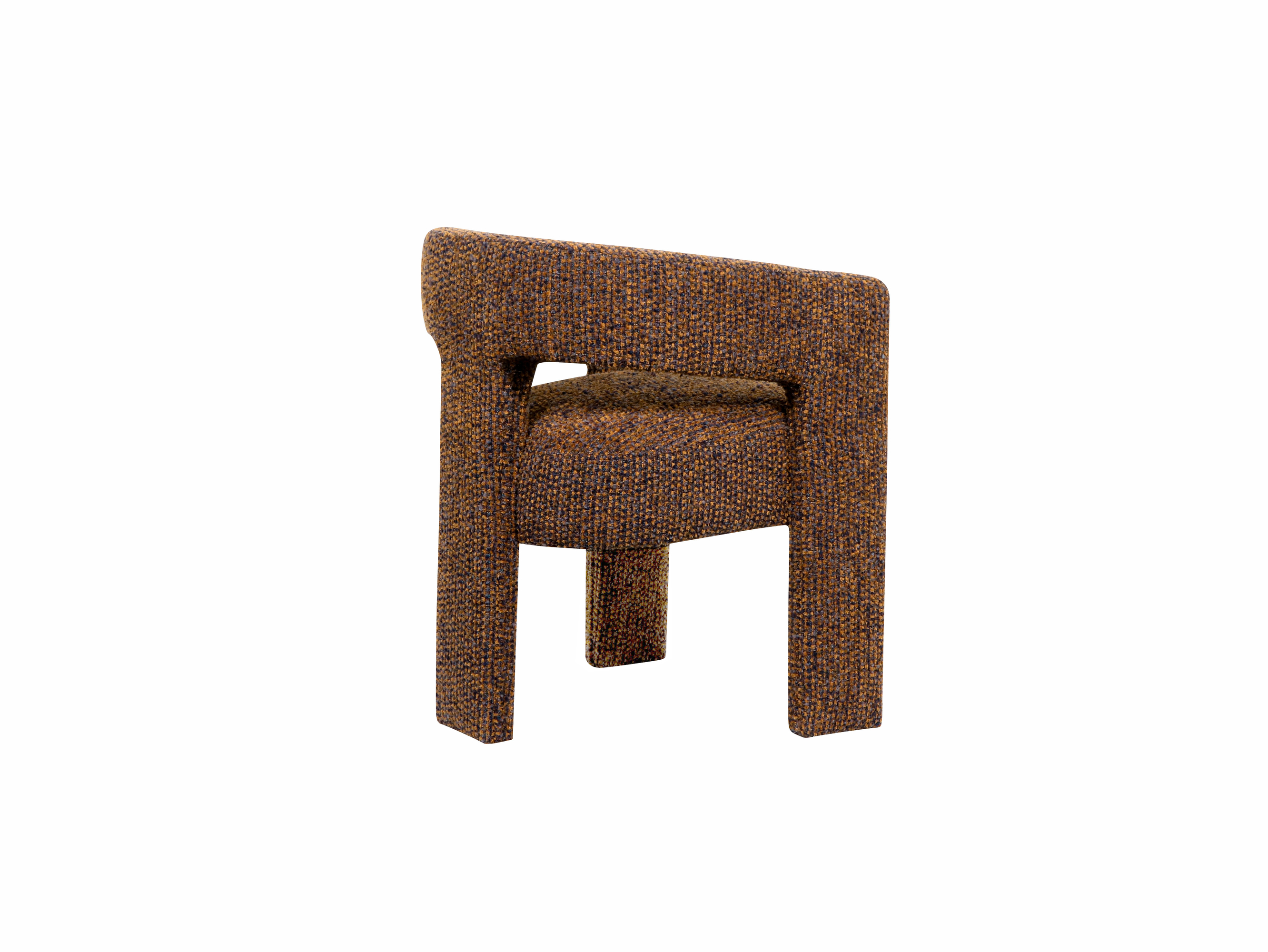 Livin Hill Gepolsterter Stuhl mit Armlehne Leith Zimt LET71NC