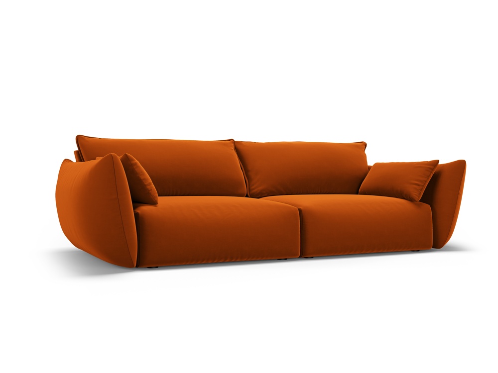 Cosmopolitan Design Sofa Matera 3-Sitzer Samt Salvador Terrakotta