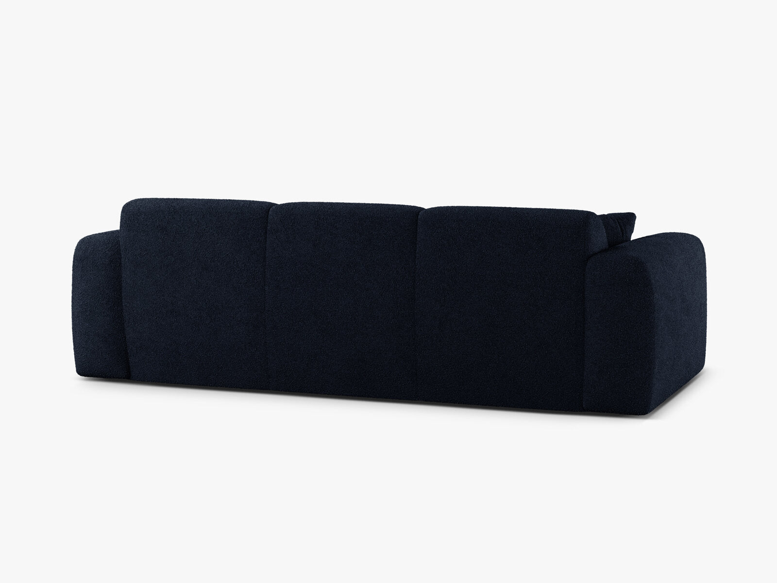 Micadoni Sofa Molino 3-Sitzer Boucle Baloo Dunkelblau
