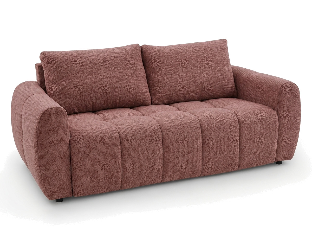 Bobochic Fuji Schlafsofa 3-Sitzer Stoff Rot