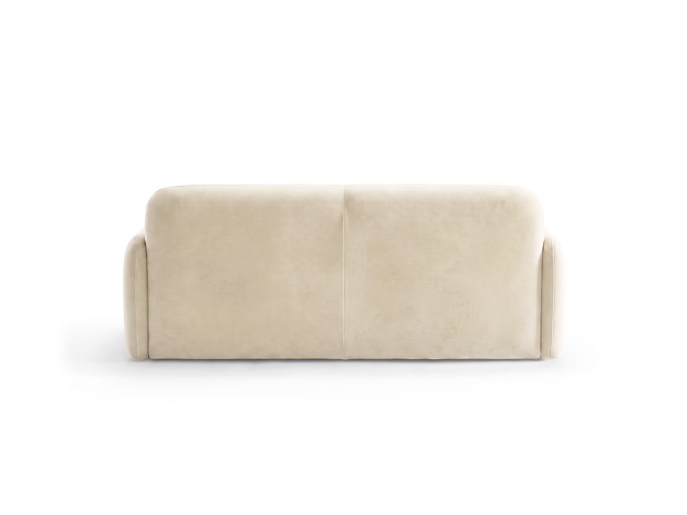 Cosmopolitan Design Sofa Malmo 3-Sitzer Samt Bluvel Helles Beige