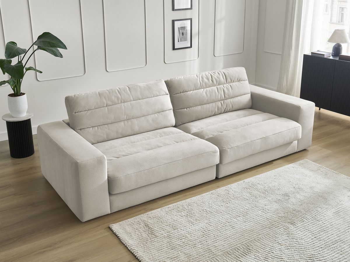 Bobochic Sierra Sofa 3-Sitzer Samt Beige