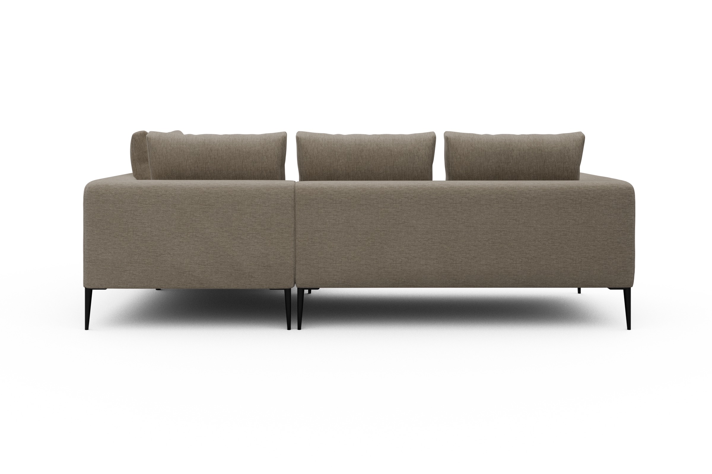 Ecksofa Paul Relax-Ecke rechts mit 2-Sitzer Smooth-Beige