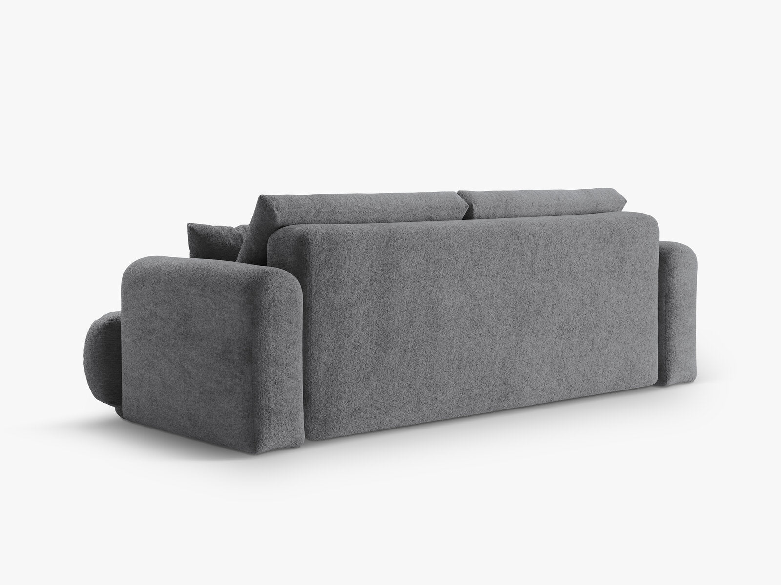 Micadoni Ella Sofa Mit Bettfunktion Und Stauraum Strukturierter Stoff Sorella Grau