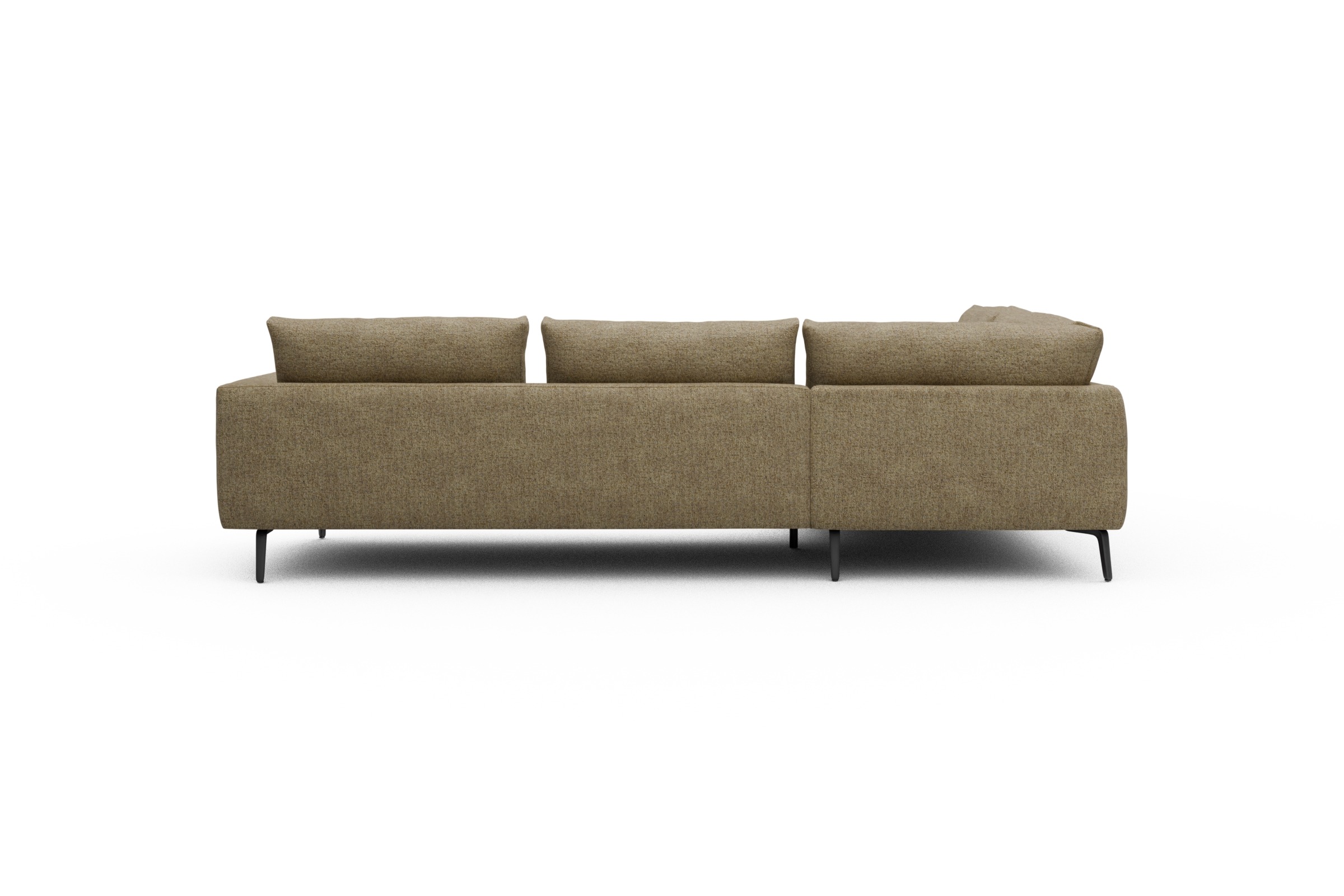 Ecksofa Karl Relax-Ecke links mit 2,5-Sitzer Carreno-Silician-Yellow