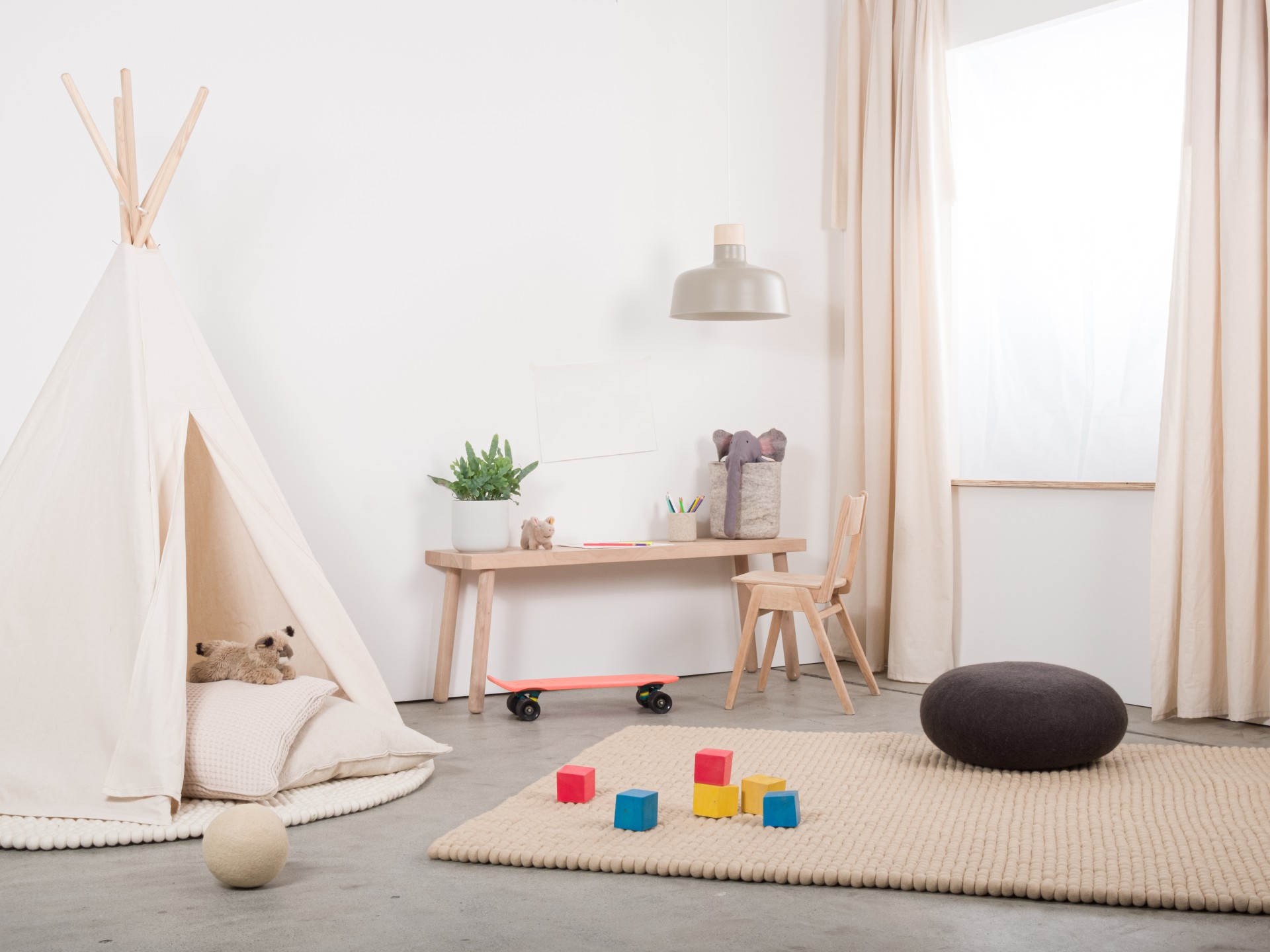myfelt Levi Filzkugelteppich - 50x70 cm