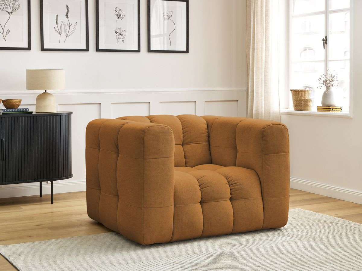 Bobochic Ulysse Sessel Stoff Gelb