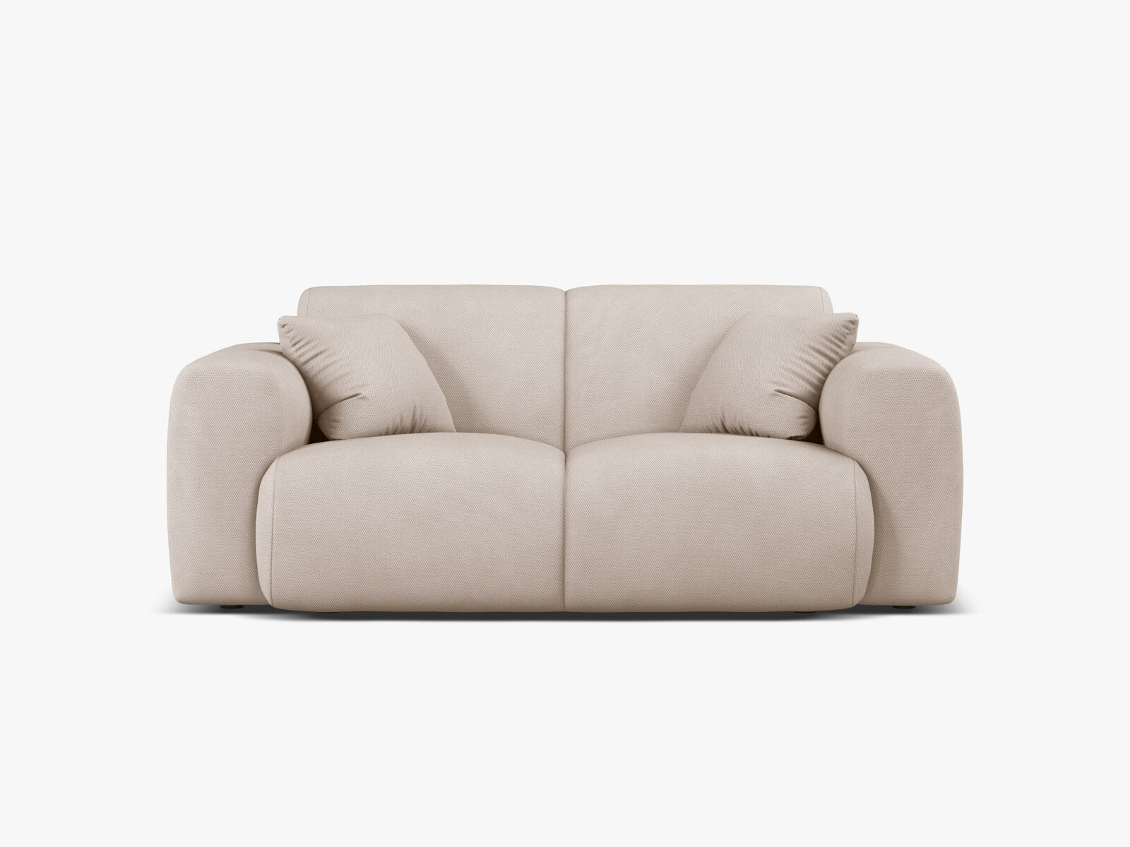Micadoni Sofa Molino 2-Sitzer Strukturierter Stoff Rebel Beige