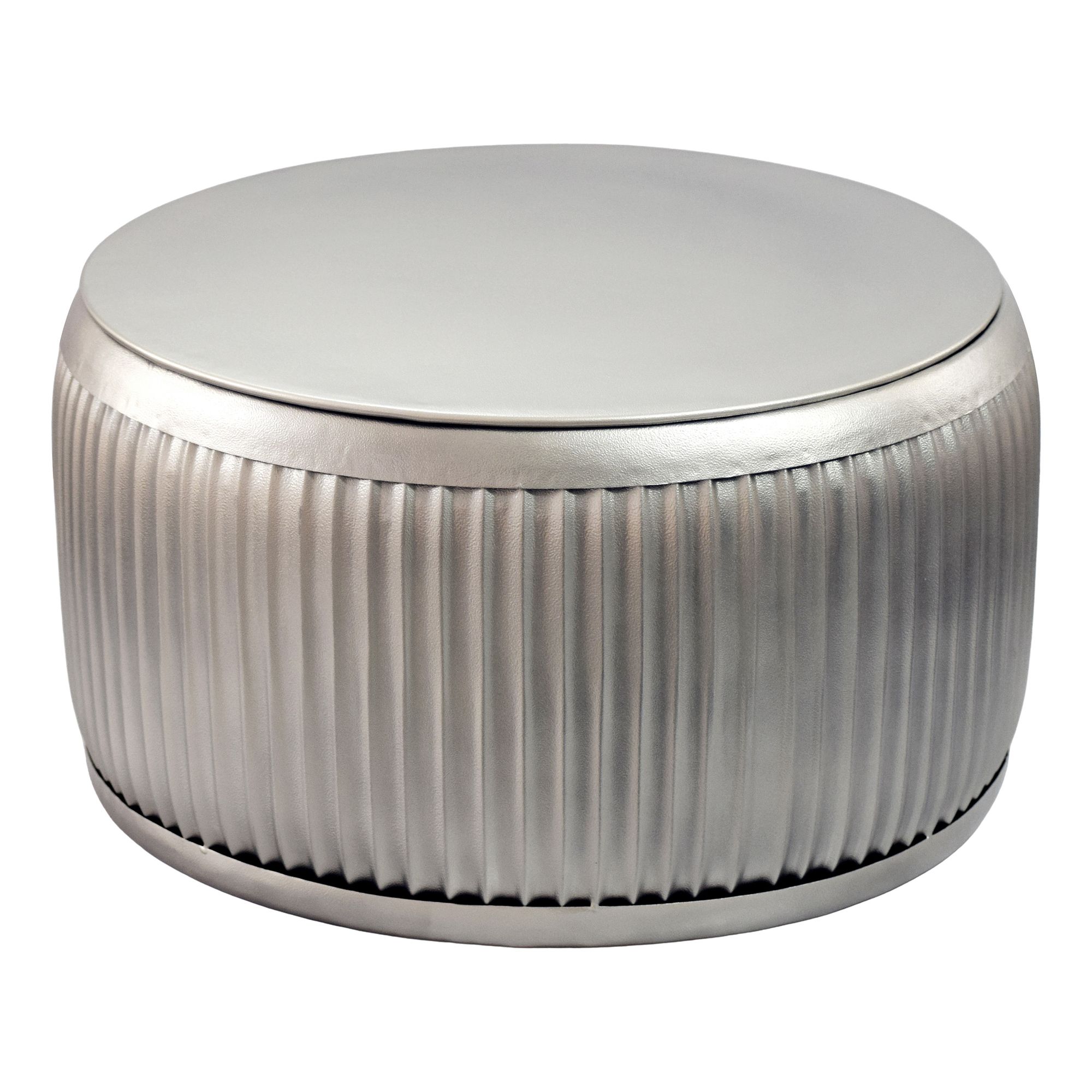 Couchtisch Langa Metall Silber Ø 60 cm