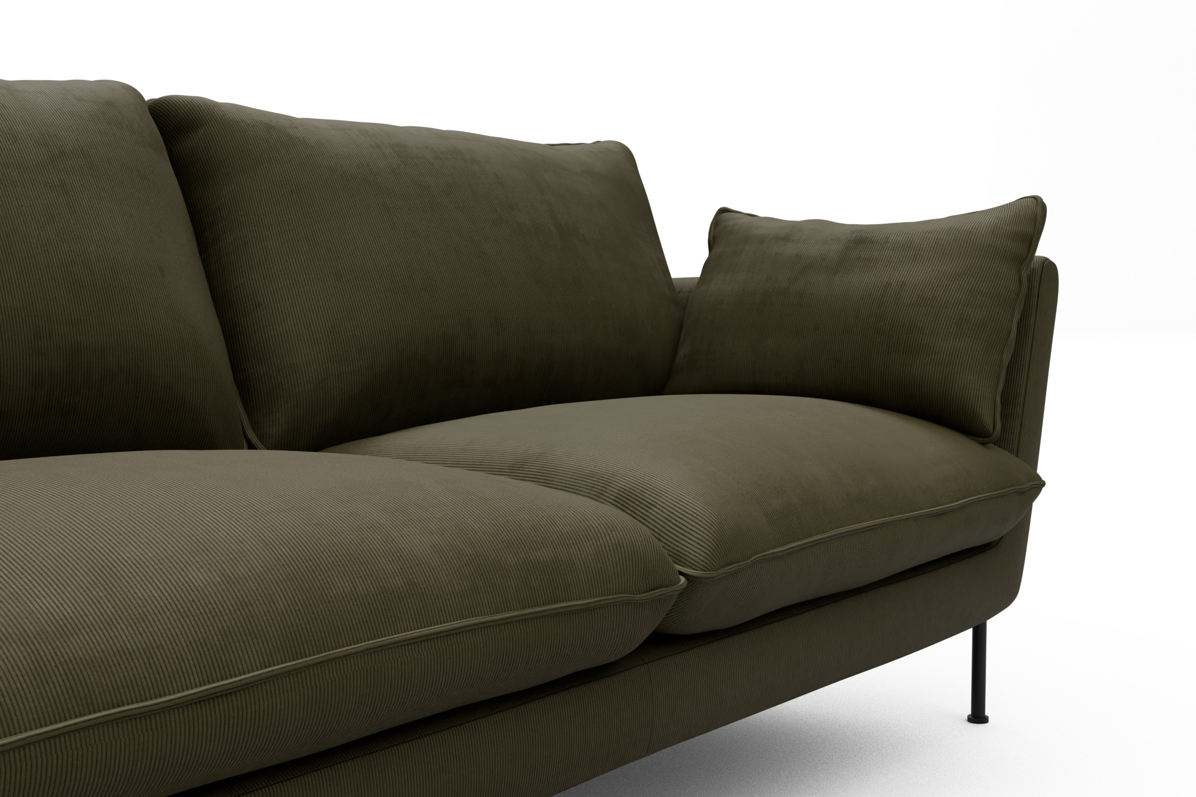 Sofa Anton 3-Sitzer Cordufine-Pine-Green