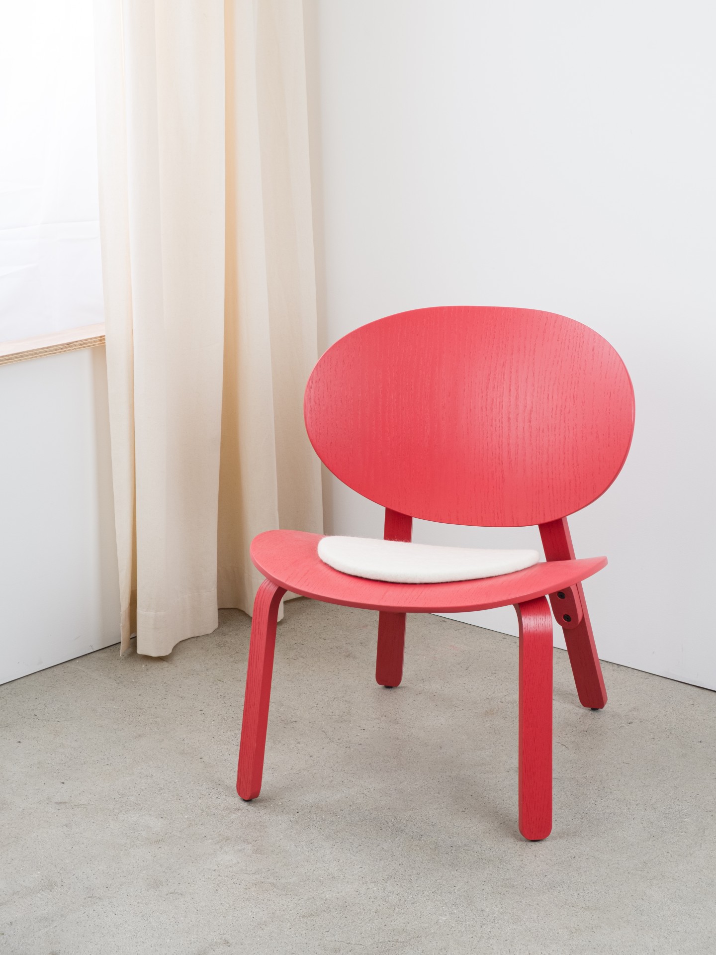 myfelt Linea - Flache Sitzauflage rund