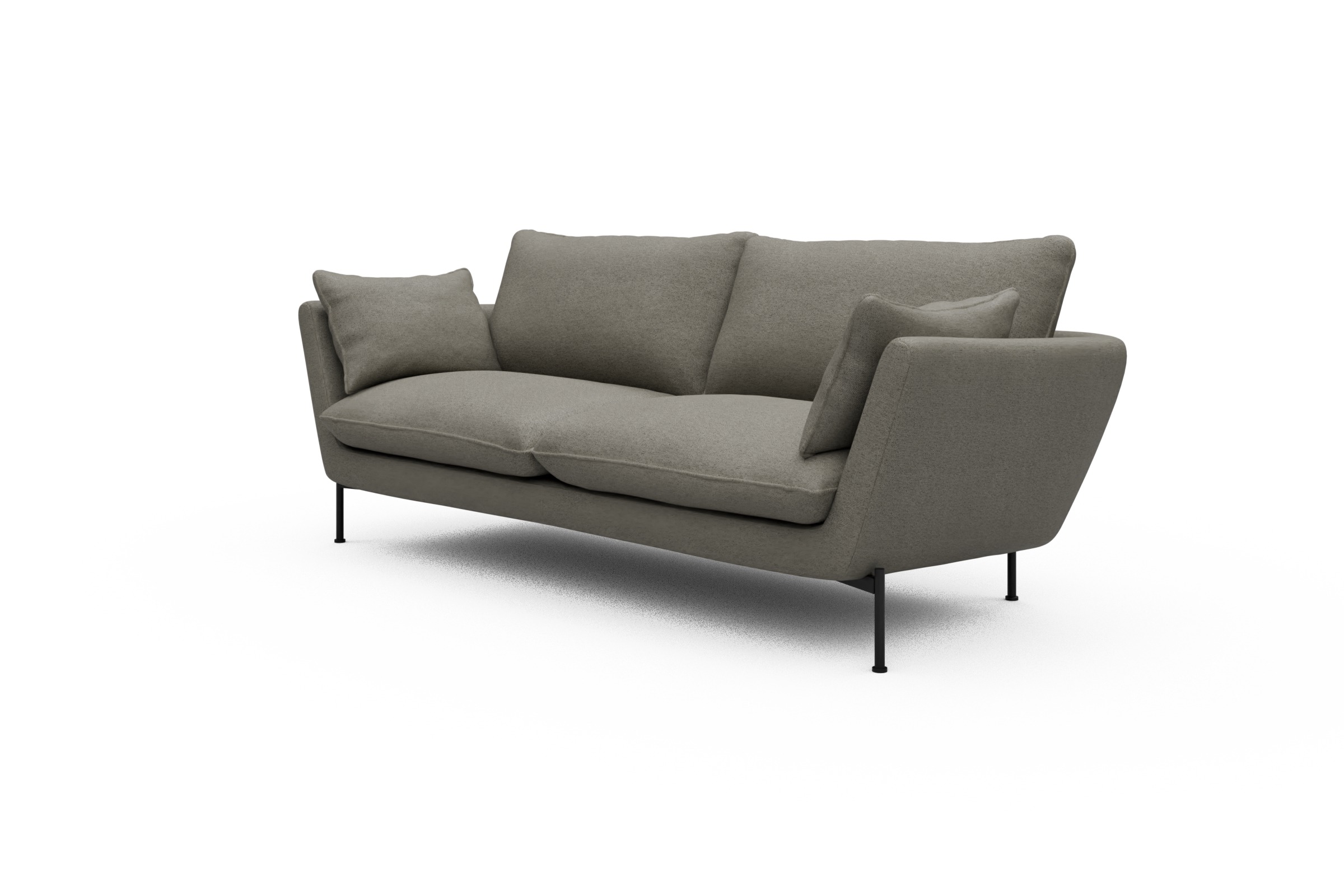 Sofa Anton 3-Sitzer Denari-Warm-Grey