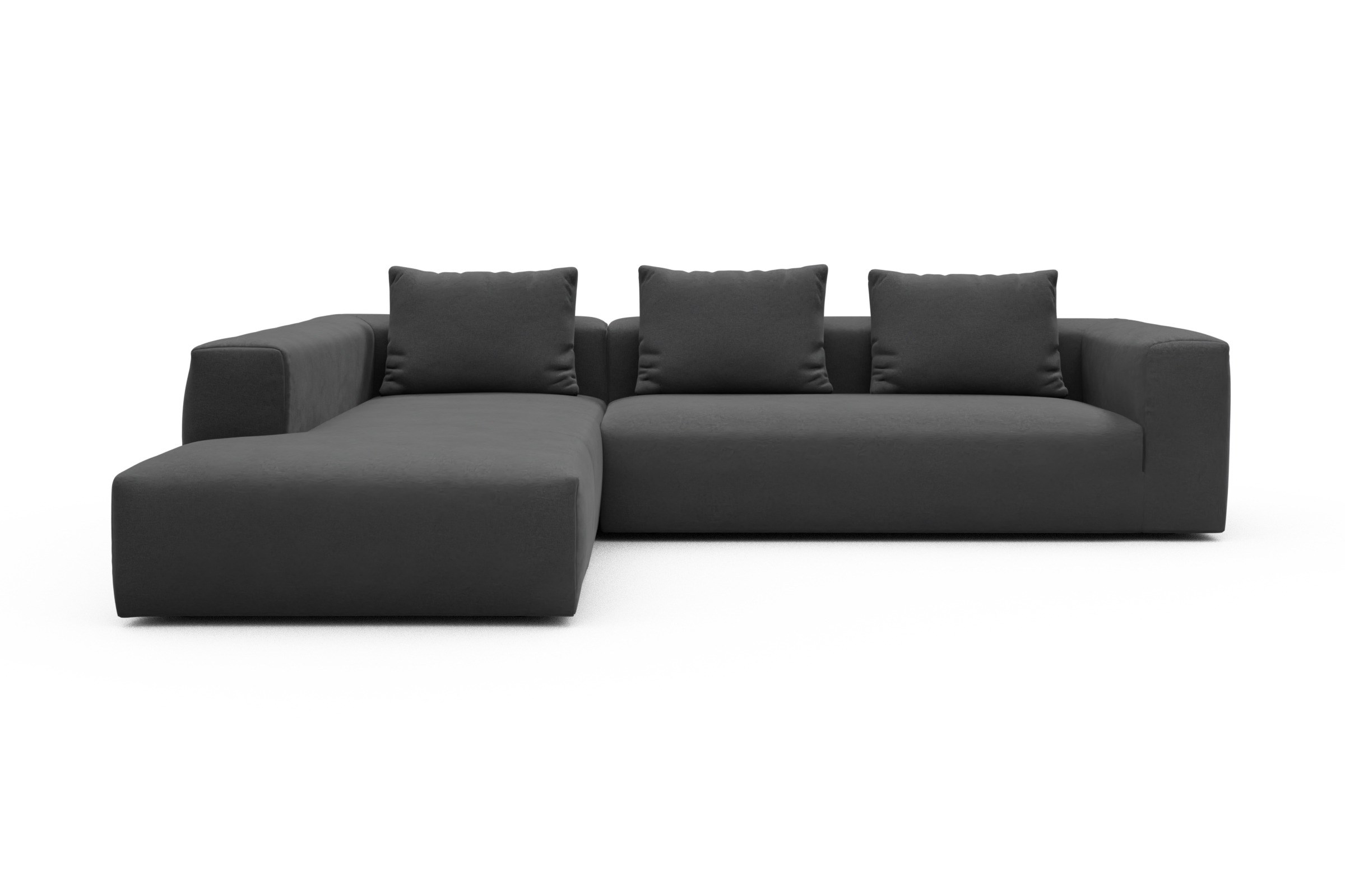 Skandi Home Ecksofa Fred Relax-Ecke links mit 2,5-Sitzer Satya-Zinc moebelfaktor