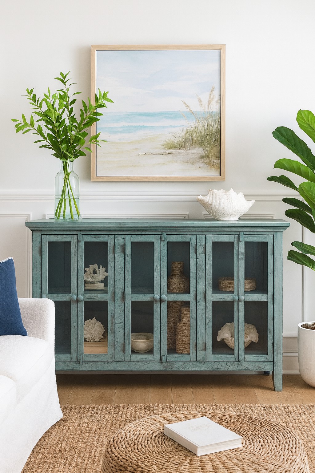 Livin Hill Highboard Avola Rustikal Türkis/Mint
