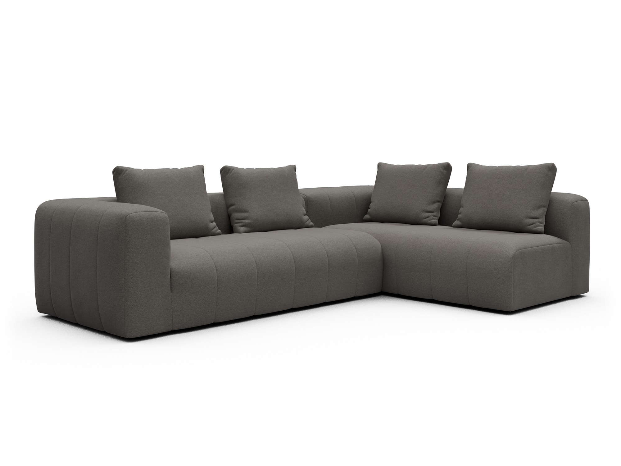 Hugo 2x 2,5-Sitzer Armlehne links Satya-Taupe moebelfaktor