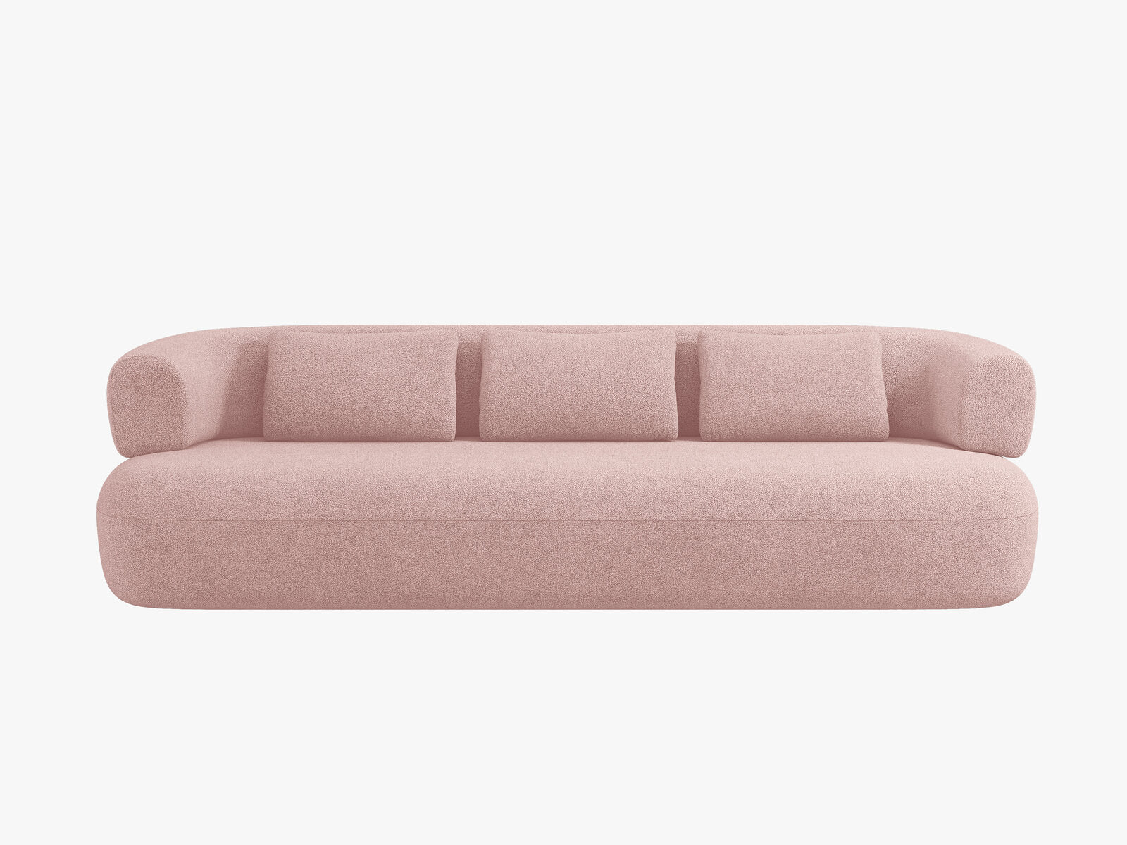 Micadoni Sofa Jenny 4-Sitzer Boucle Now or Never Puderrosa