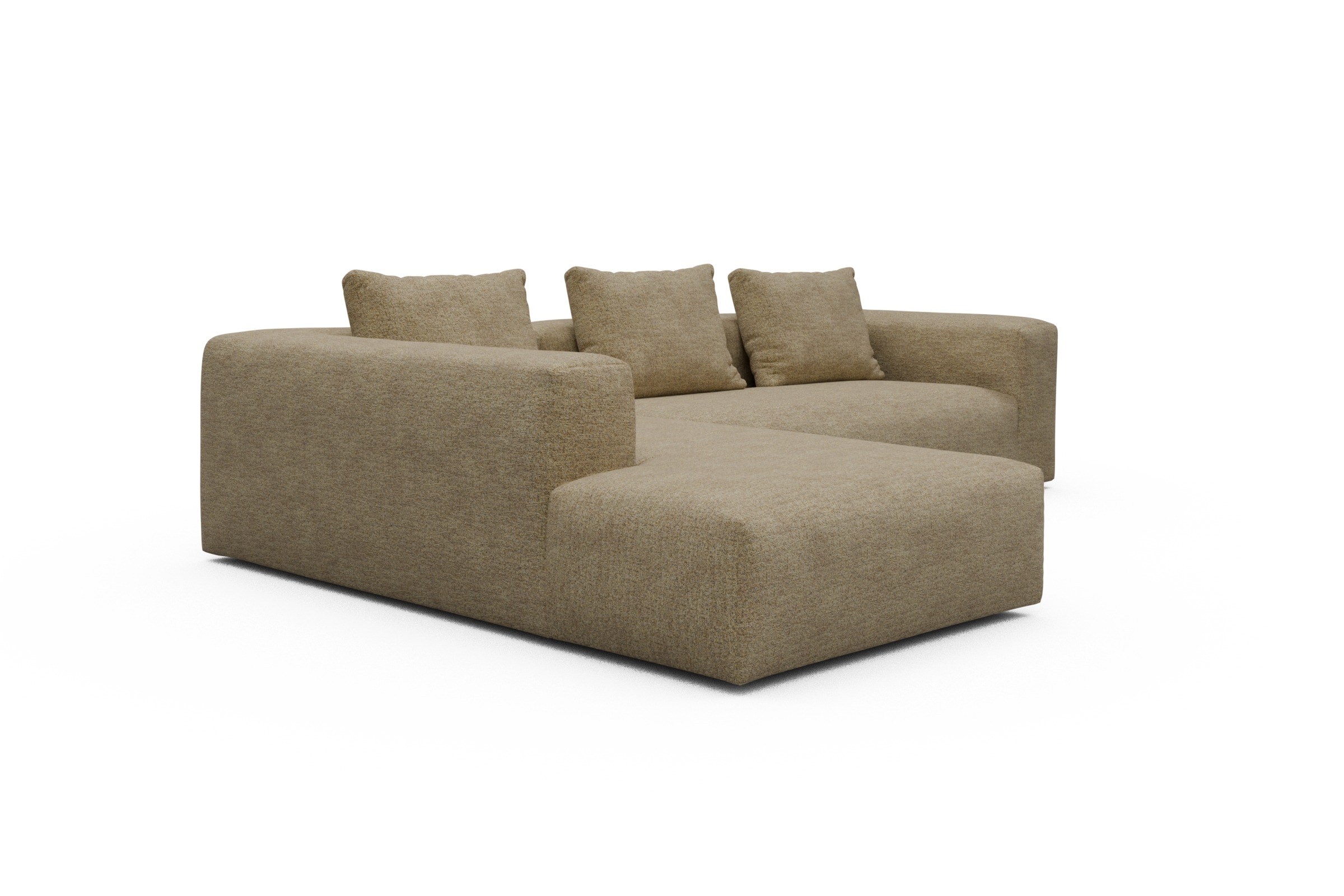 Ecksofa Fred Relax-Ecke links mit 2,5-Sitzer Carreno-Silician-Yellow
