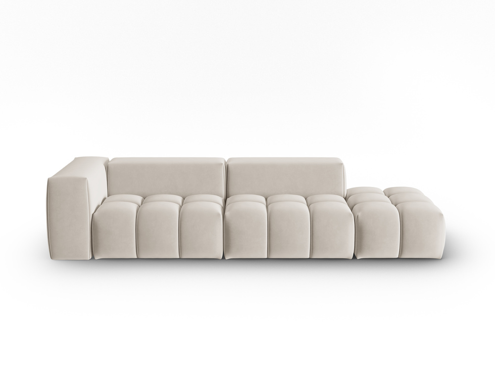 Cosmopolitan Design Sofa Verona 4-Sitzer offen Samt Casino Ecru Rechts
