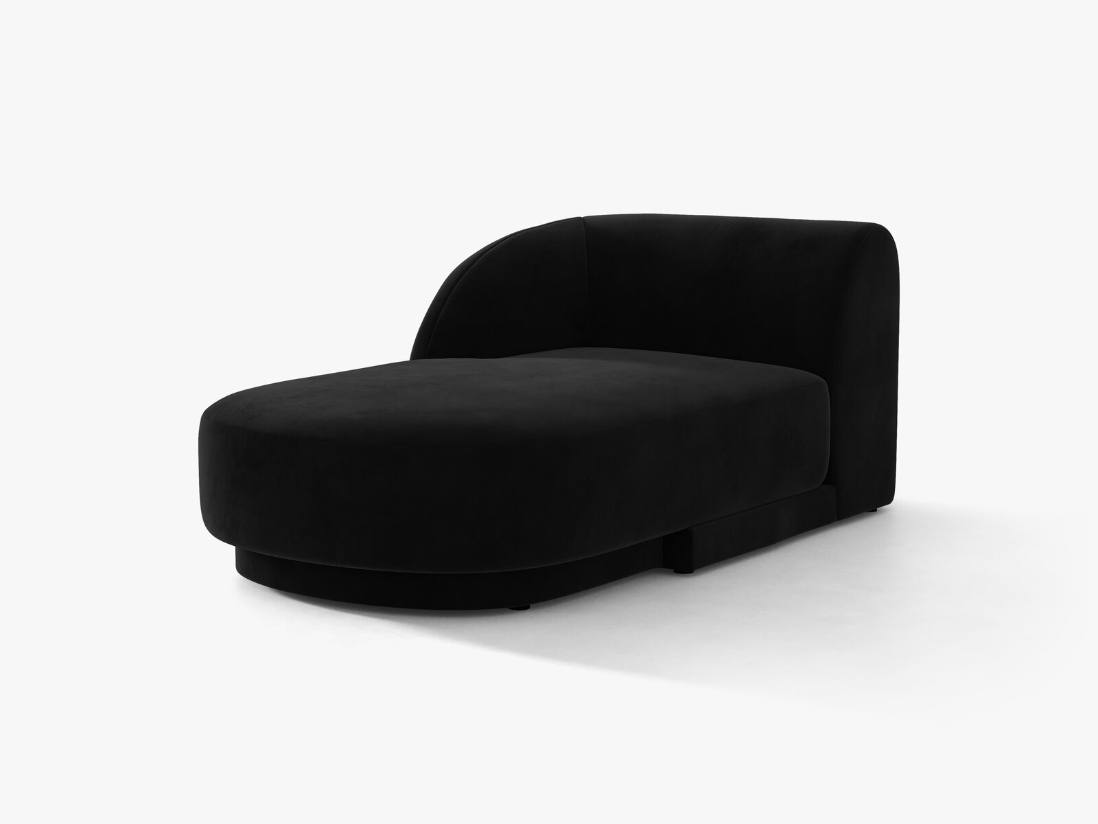 Micadoni Modul Miley 2-Sitzer Links Samt Bluvel Schwarz