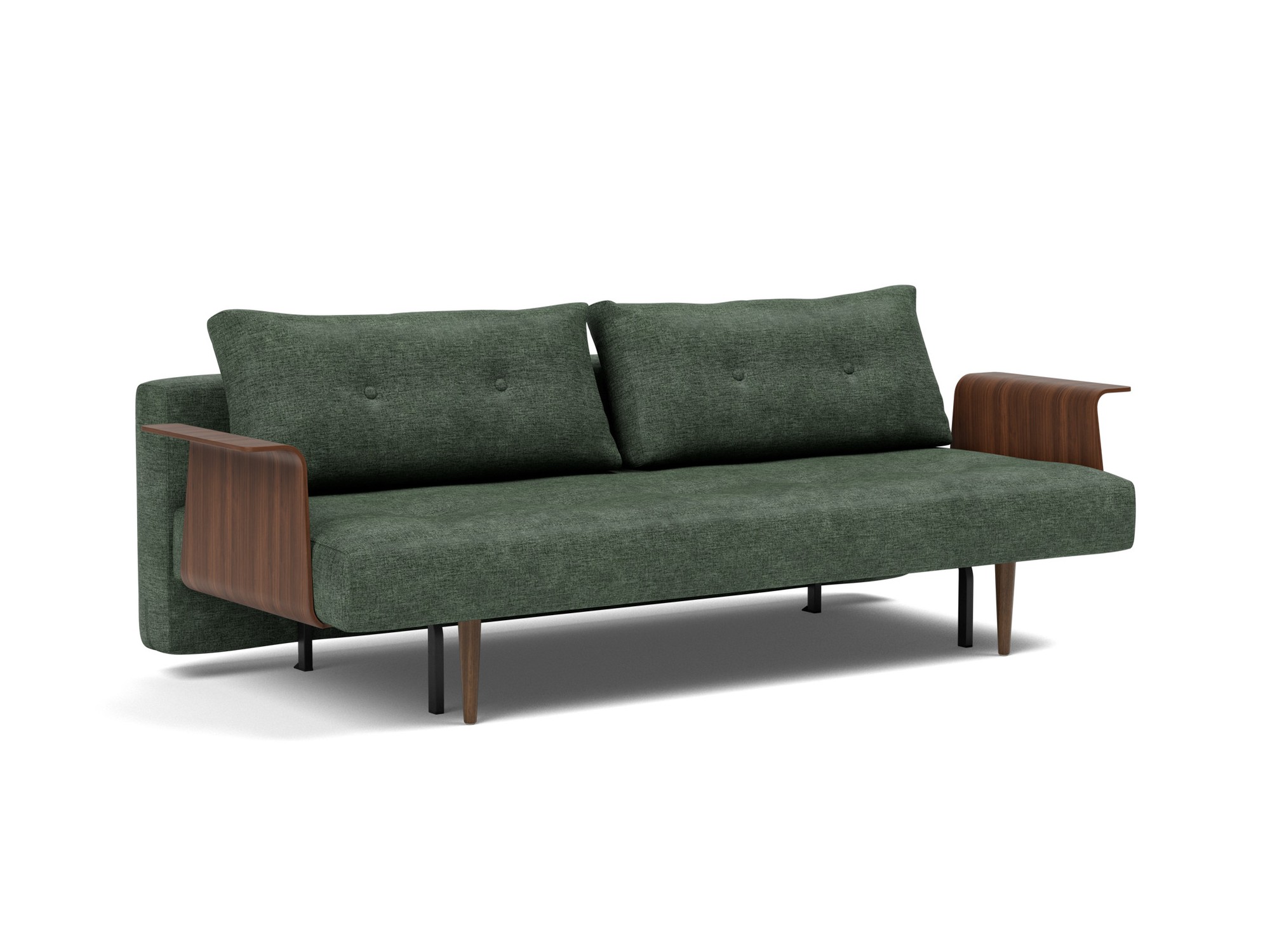Schlafsofa Recast mit Armlehnen Flachgewebe Avella 281-Pine-Green