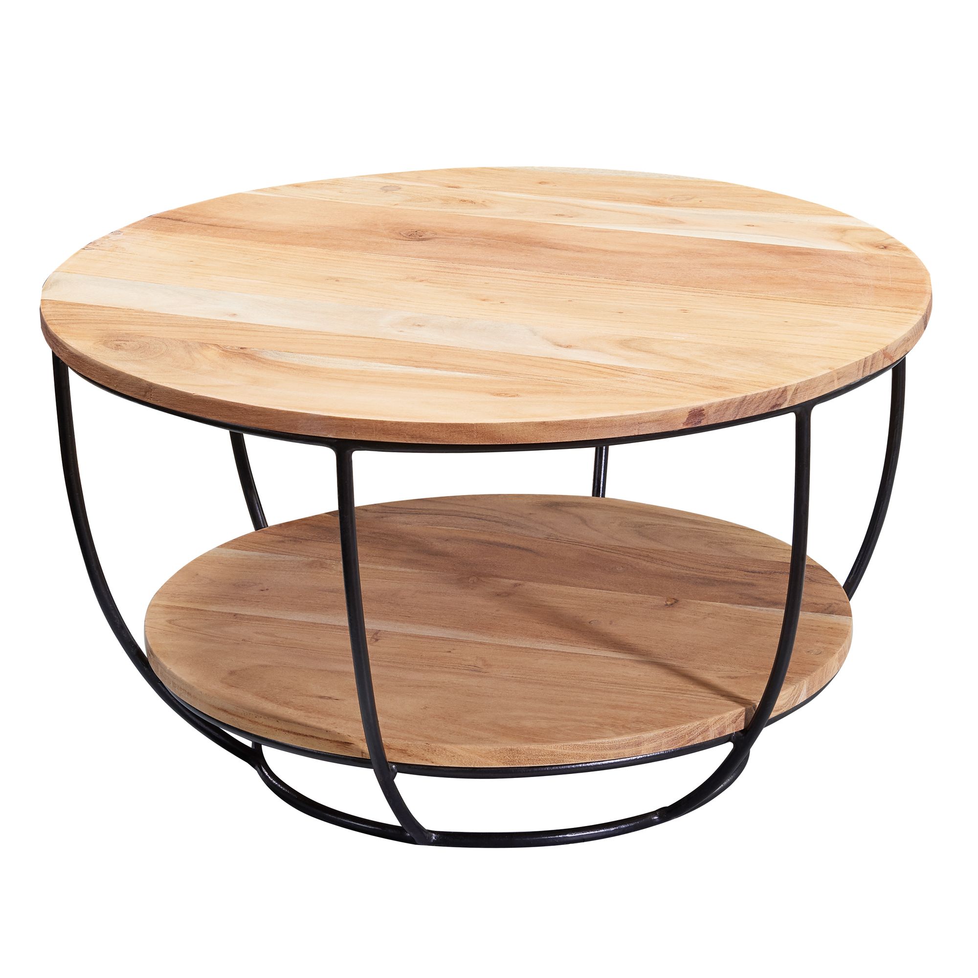 Couchtisch Mesinge Akazie Massivholz Ø 60 cm