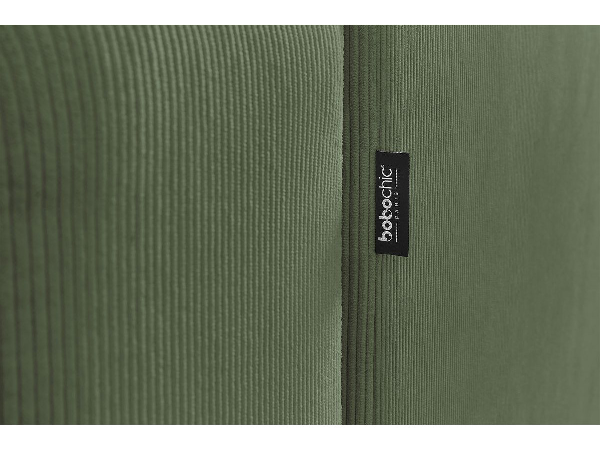 Bobochic Envy Wohnlandschaft mit Pouf Cordsamt Grün