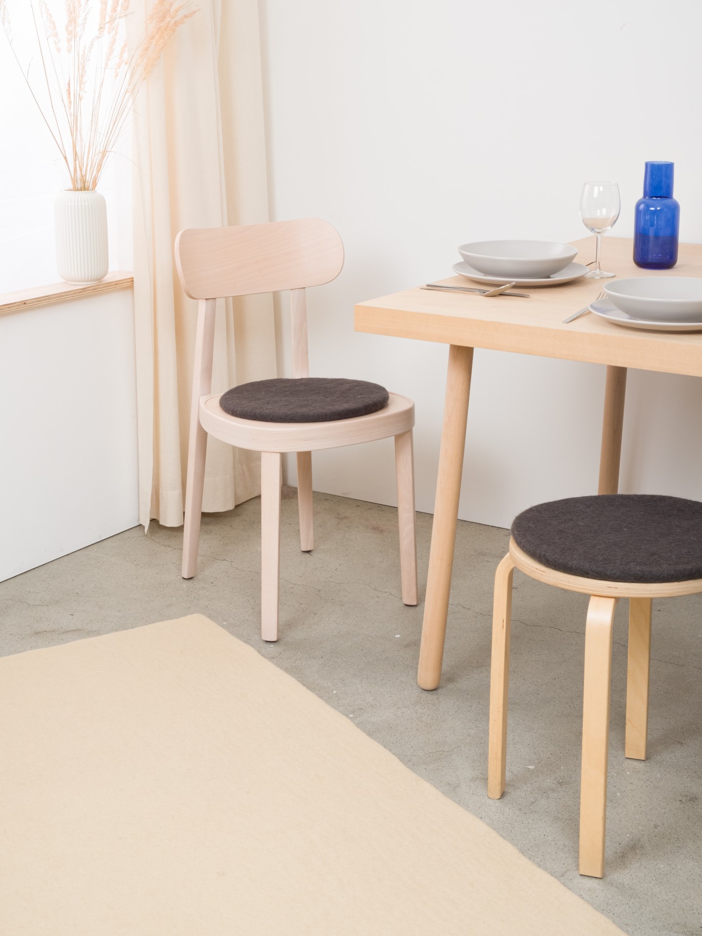myfelt Kuno - Flache Sitzauflage rund