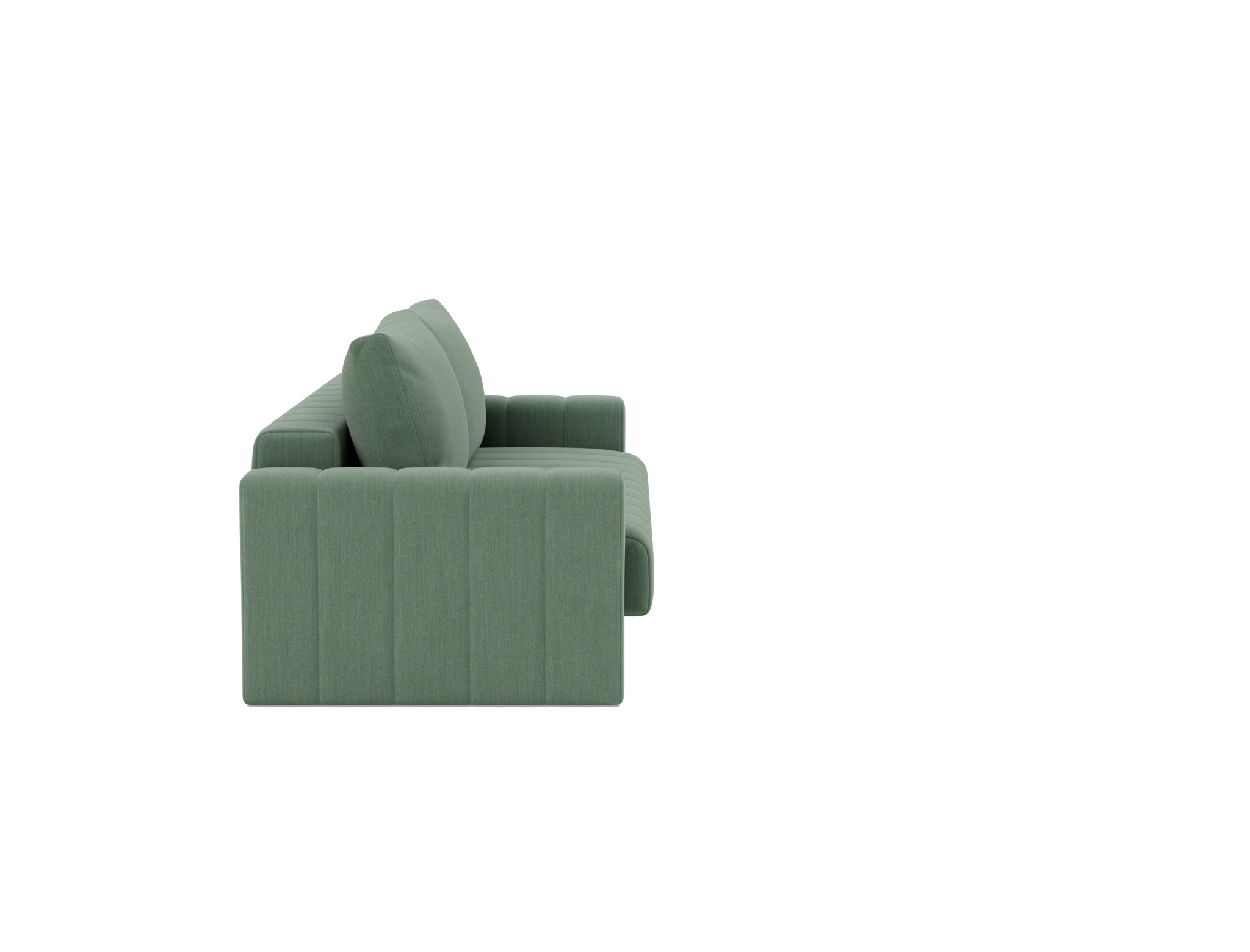 Schlafsofa Akello mit Armlehnen Flachgewebe Elegance 518-Green